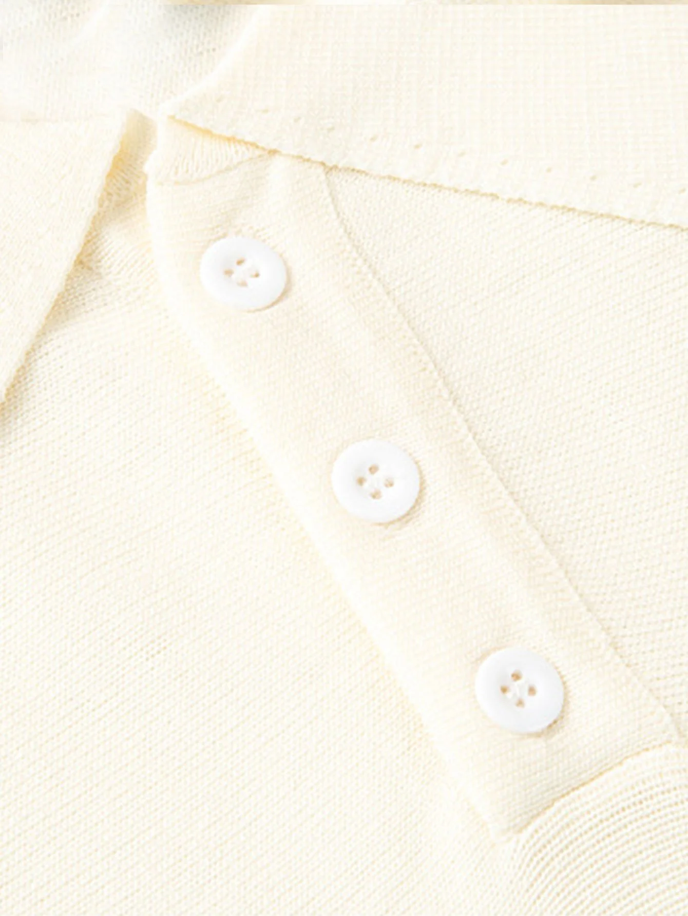 Gestreifter Farbblock Kurzarmpullover Polo - Image 3