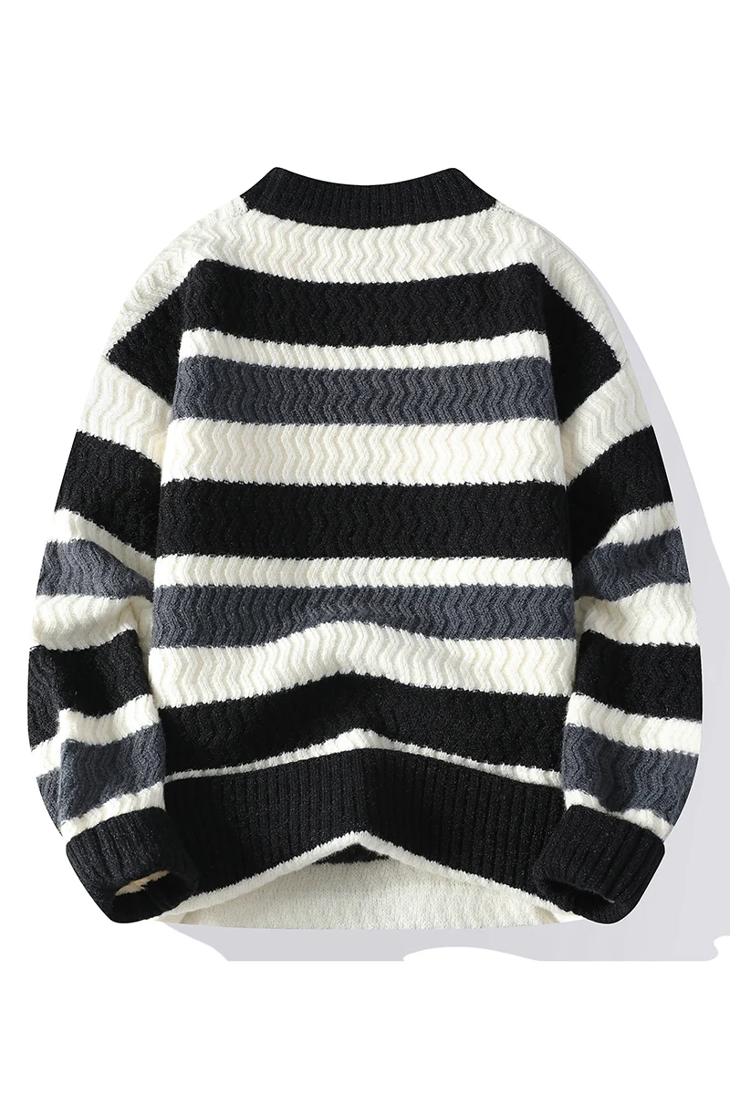 Striped Crew Neck Sweater - Image 3