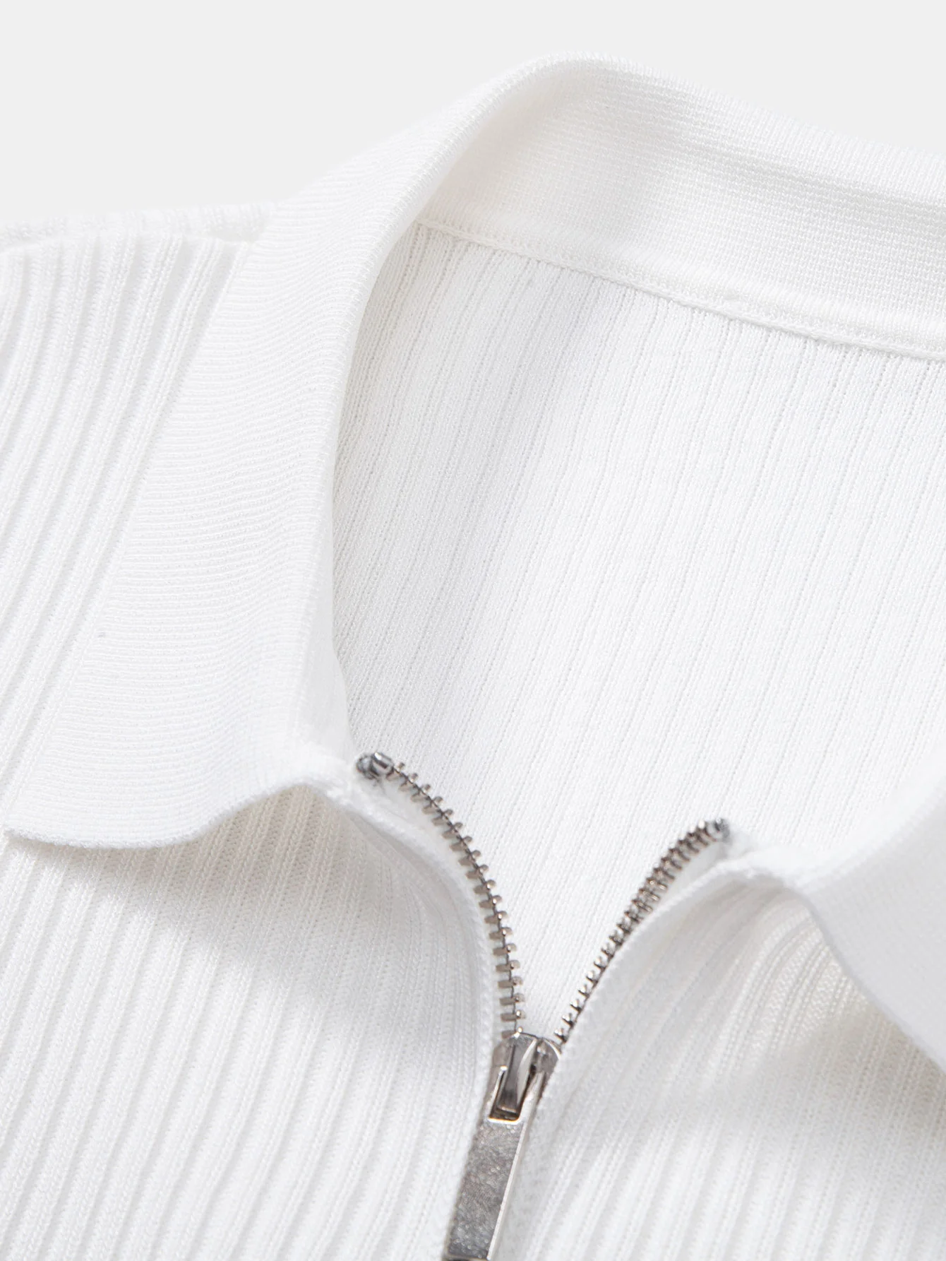 Gestreiftes Farbverlauf Strick Poloshirts Shirt - Image 9