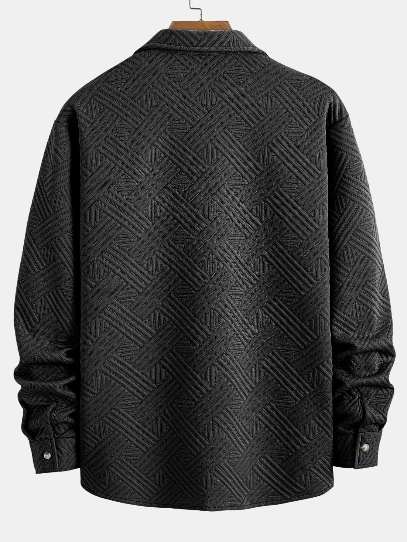 Gestreifte Jacquard-Knopfhemd - Image 4
