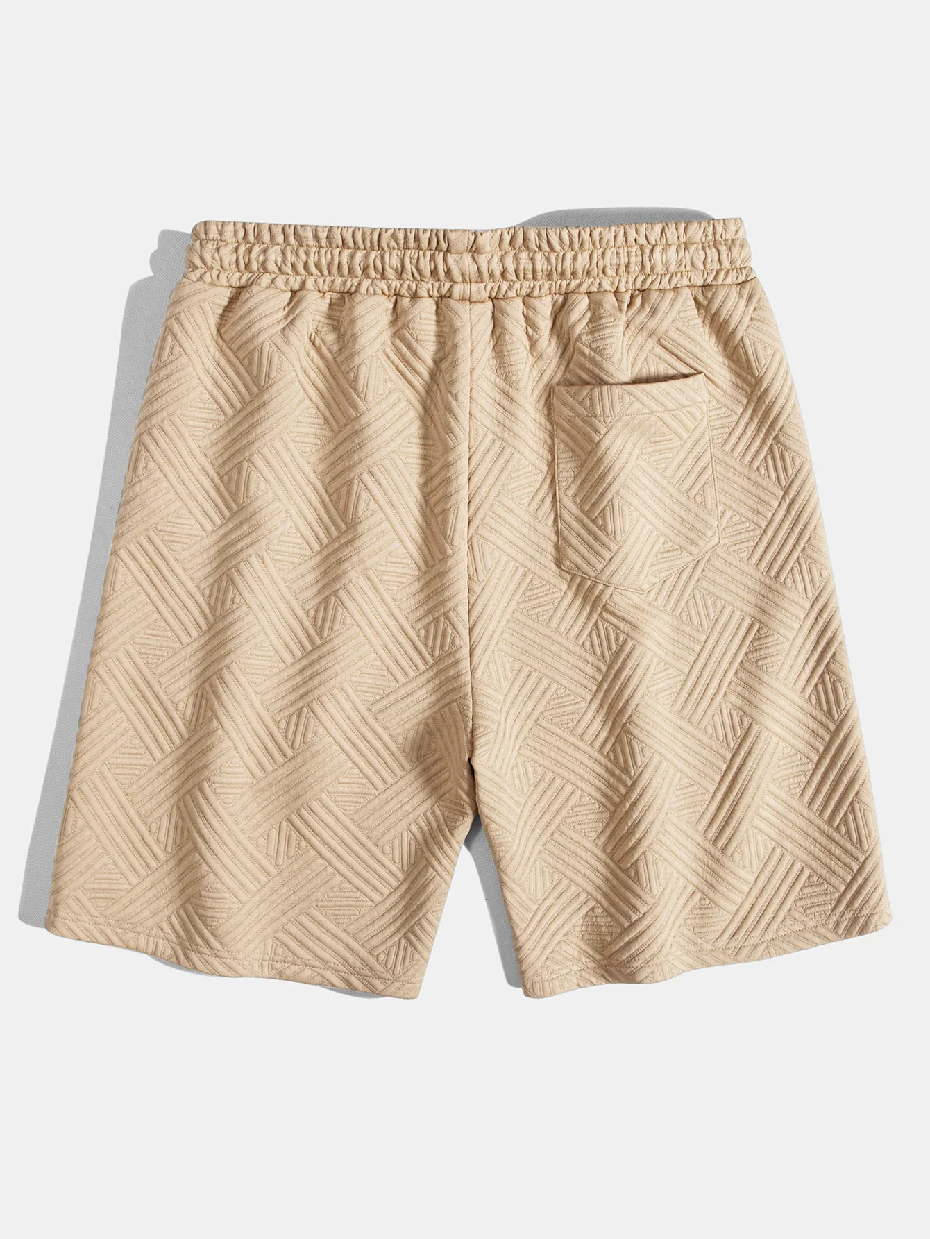 Gestreiftes Jacquard-Knopfleistenhemd & Kordelzug Shorts - Image 17
