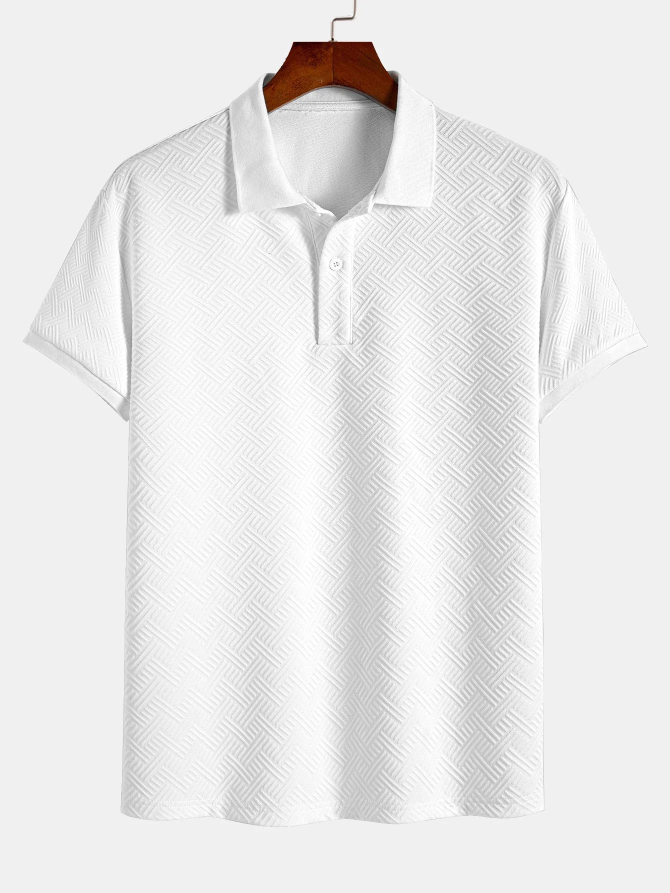 Gestreiftes Jacquard-Polo