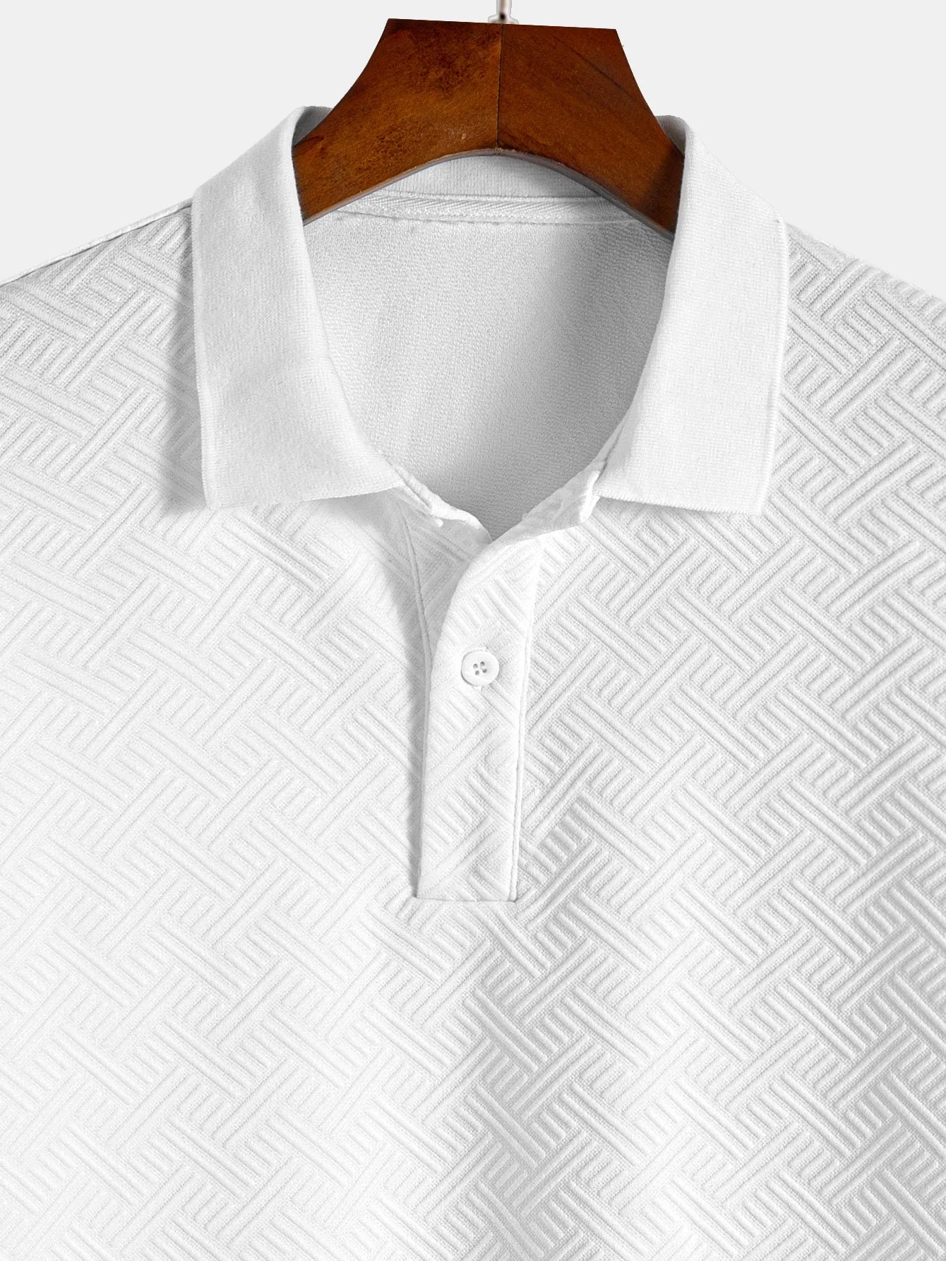Gestreiftes Jacquard-Polo - Image 5