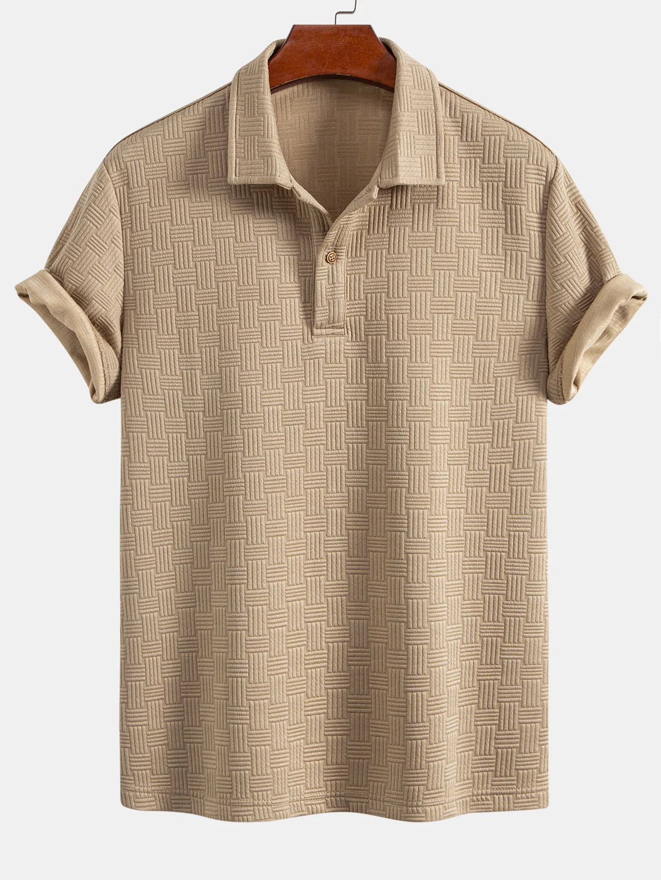 Gestreiftes Jacquard-Poloshirts-Shirt