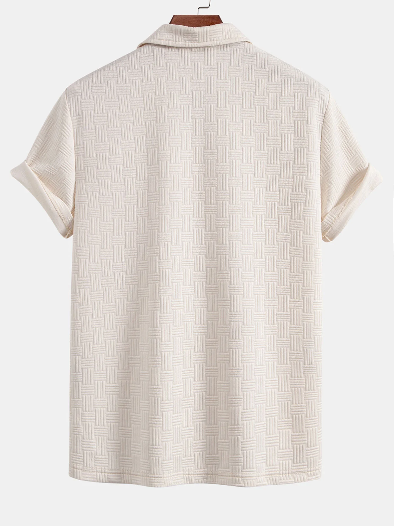 Gestreiftes Jacquard-Poloshirts-Shirt - Image 4