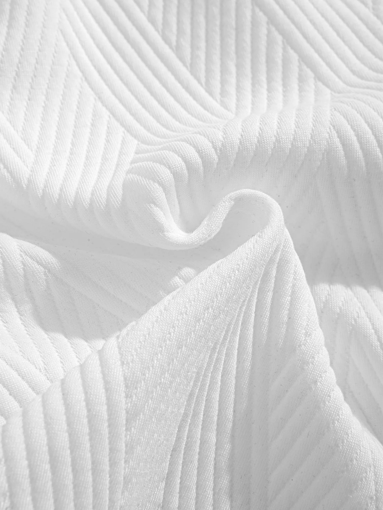 Gestreiftes Jacquard ärmelloses Kapuzen-T-Shirt & Shorts - Image 19