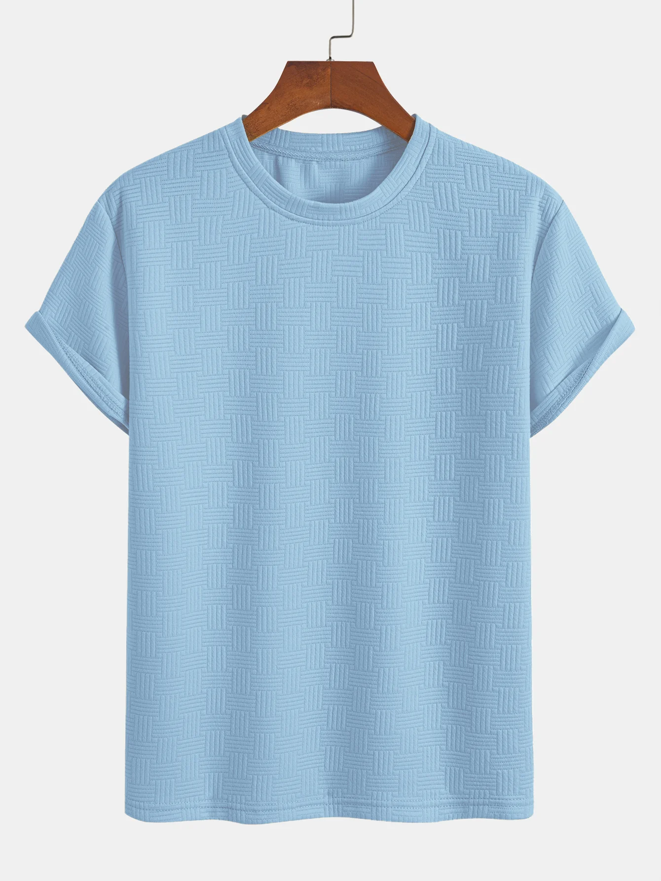 Gestreiftes Jacquard-T-Shirt & Shorts-Set - Image 10