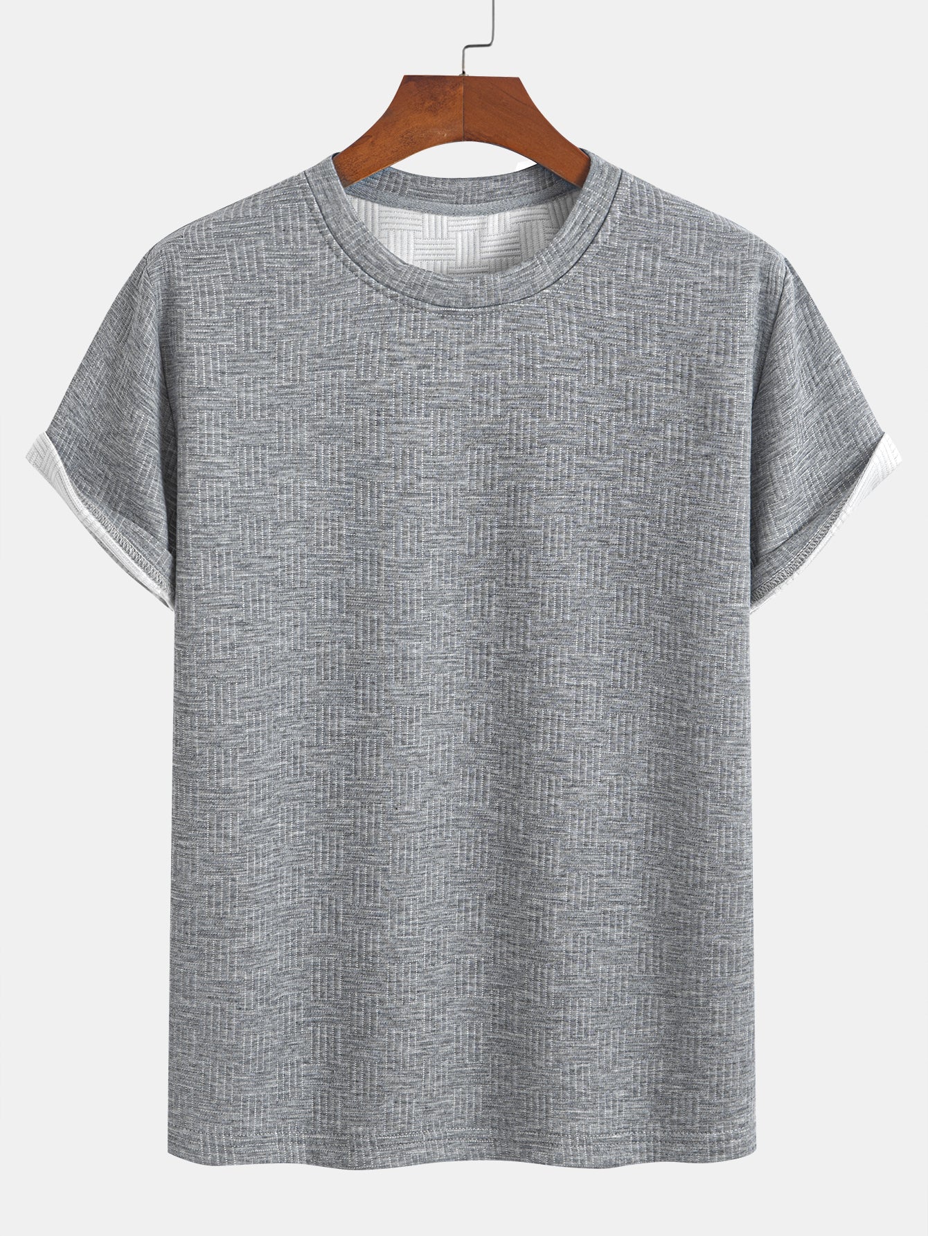 Gestreiftes Jacquard-T-Shirt & Shorts-Set - Image 11