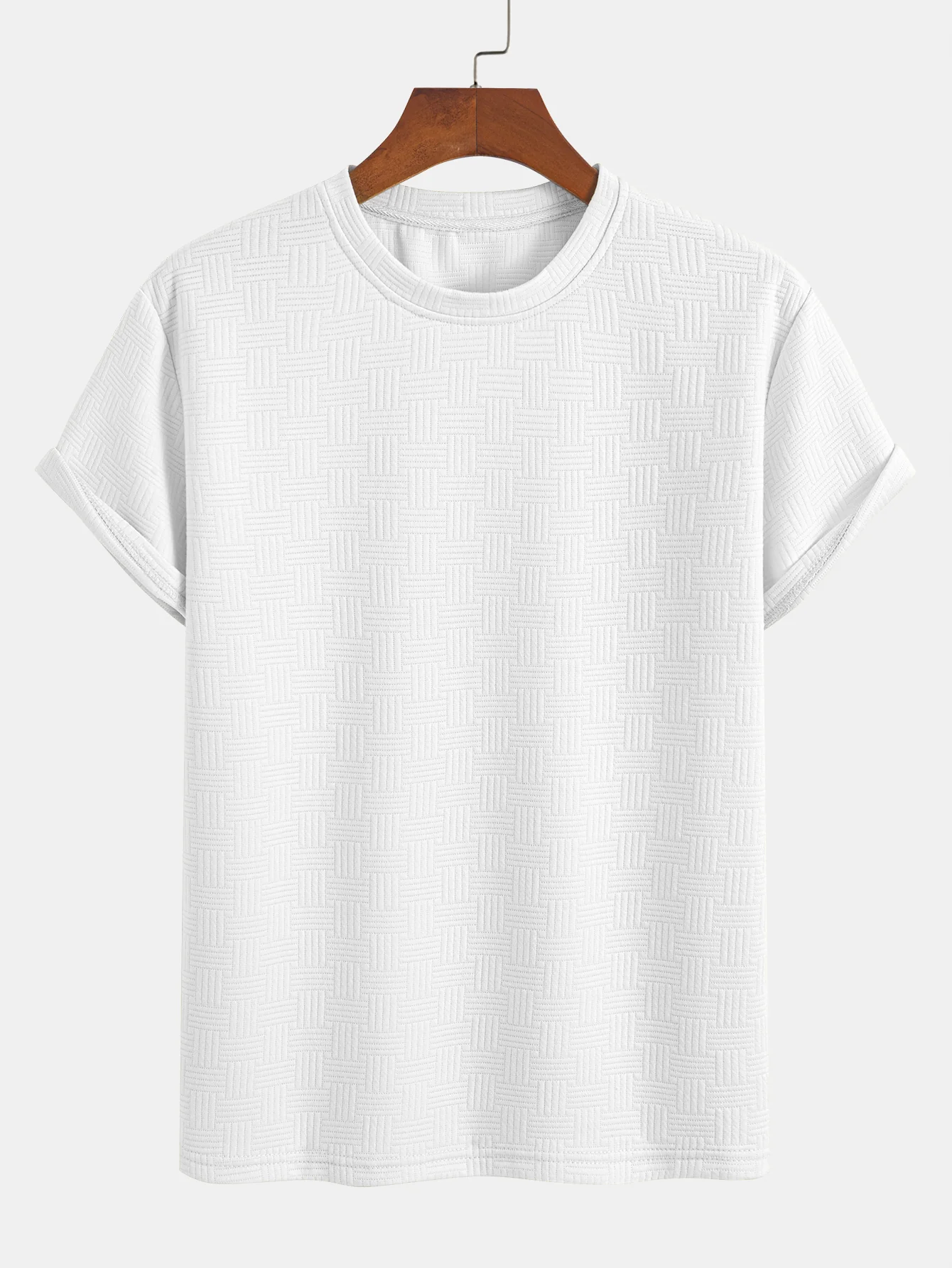 Gestreiftes Jacquard-T-Shirt & Shorts-Set - Image 8