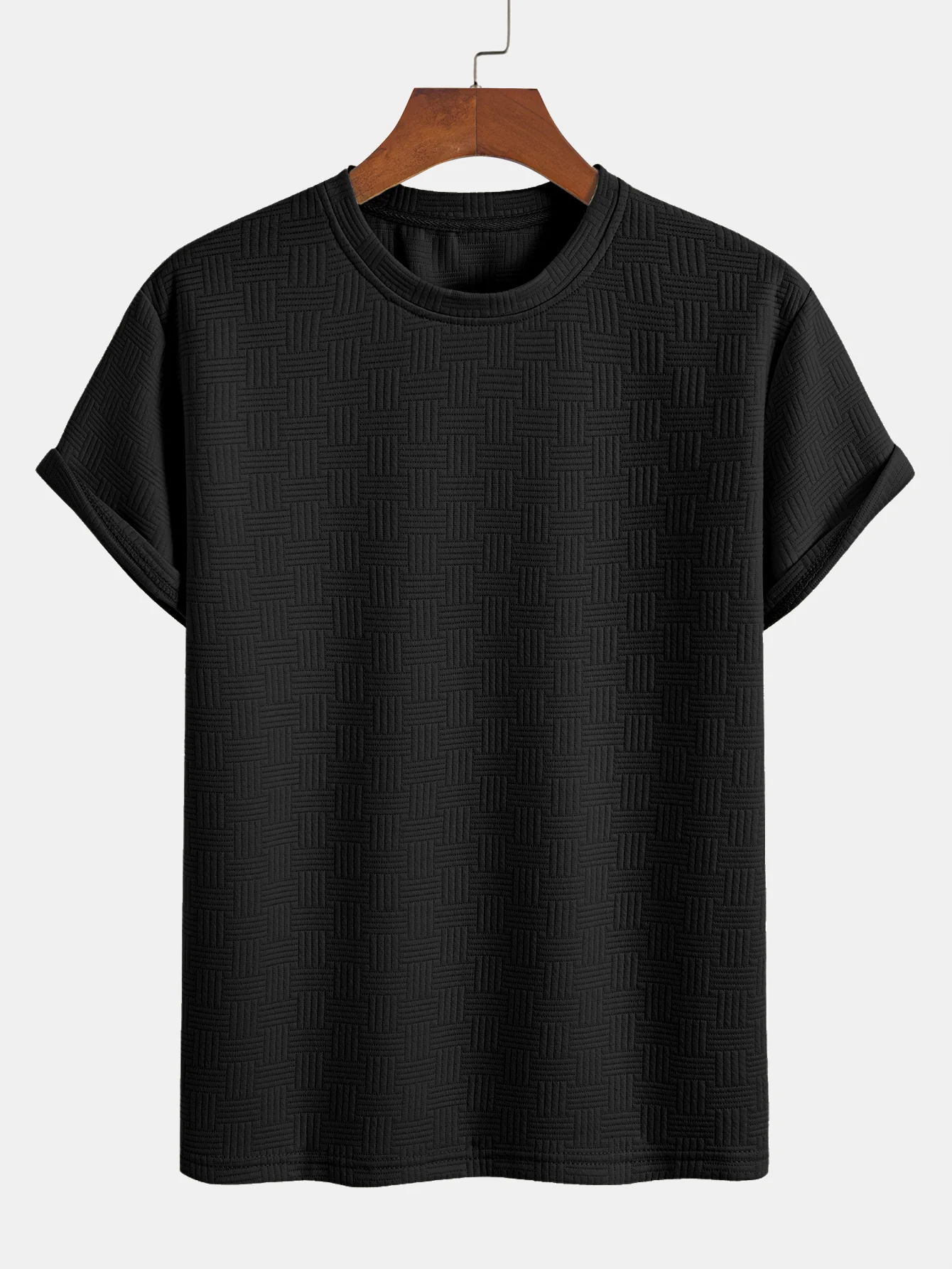 Gestreiftes Jacquard-T-Shirt & Shorts-Set - Image 9