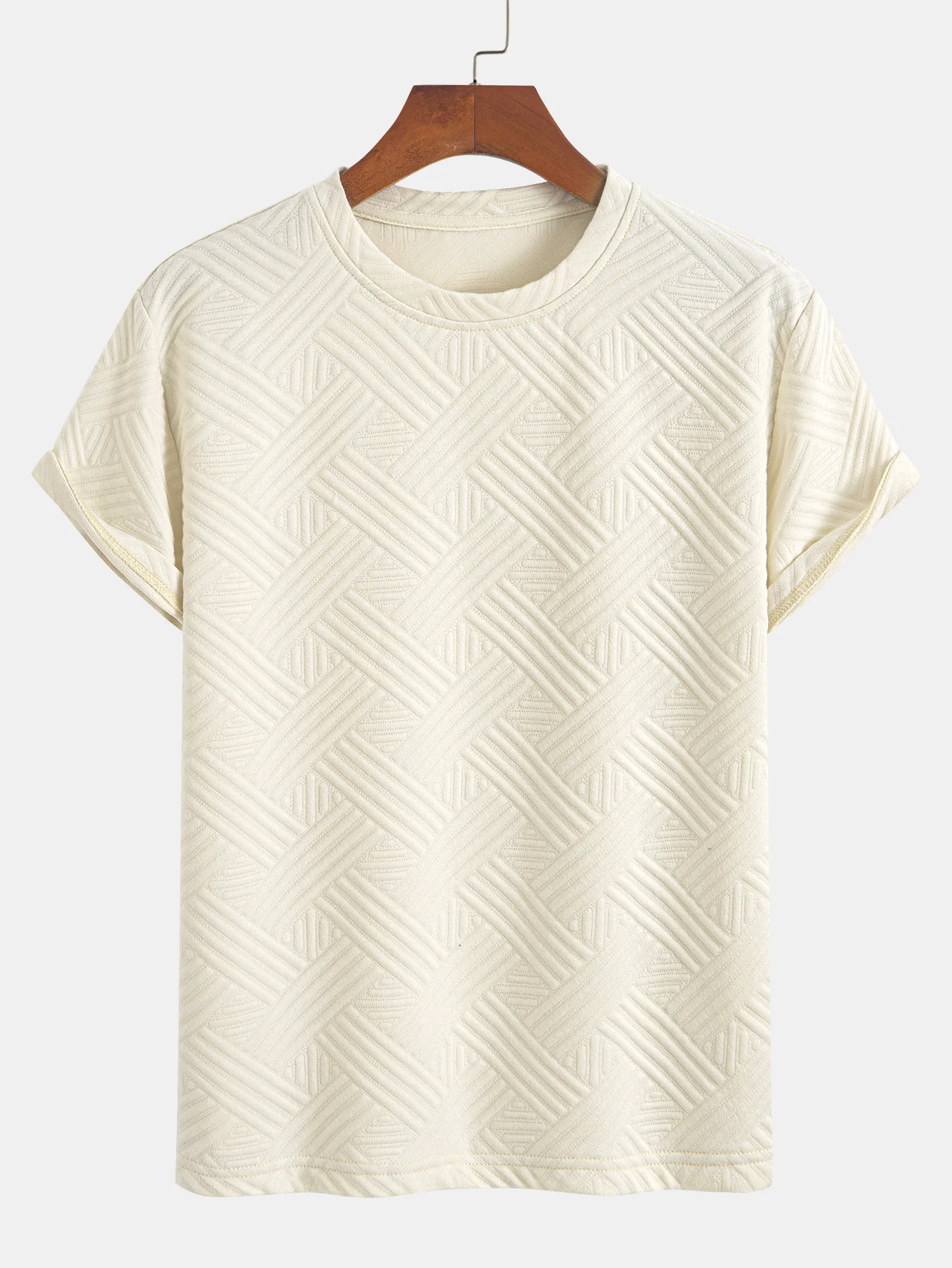 Gestreiftes Jacquard-T-Shirt & Shorts-Set - Image 10