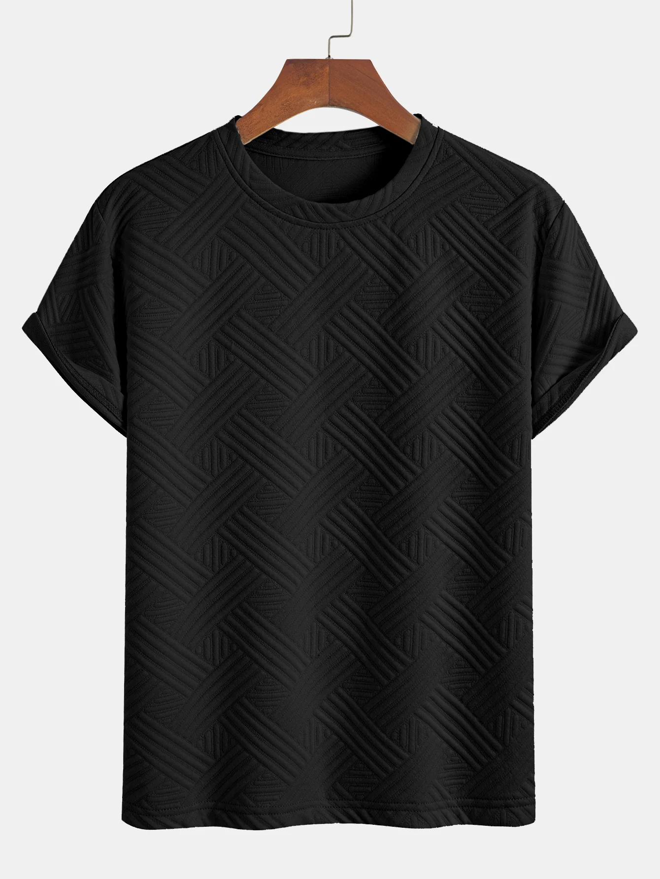 Gestreiftes Jacquard-T-Shirt & Shorts-Set - Image 6