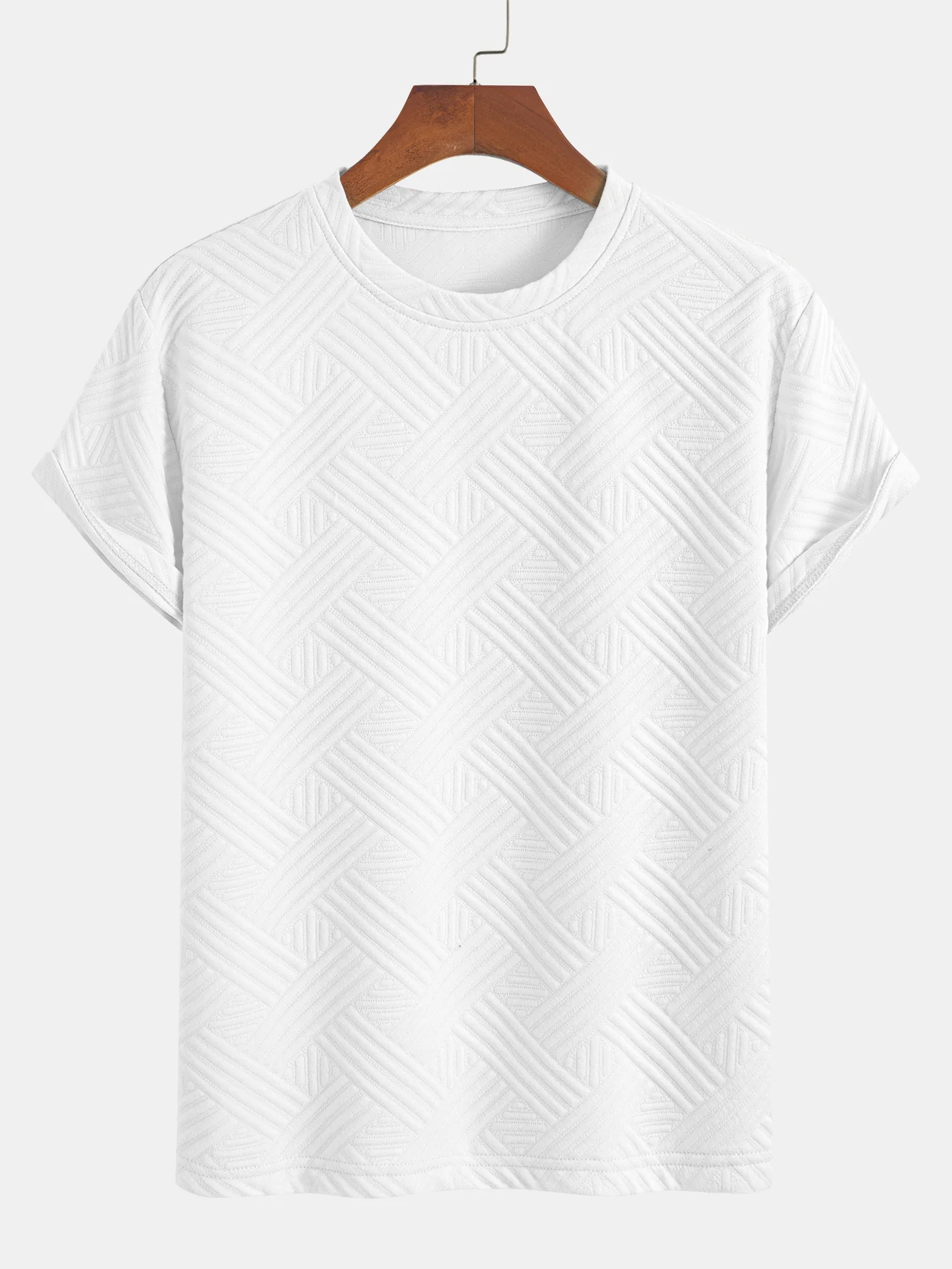 Gestreiftes Jacquard-T-Shirt & Shorts-Set - Image 7