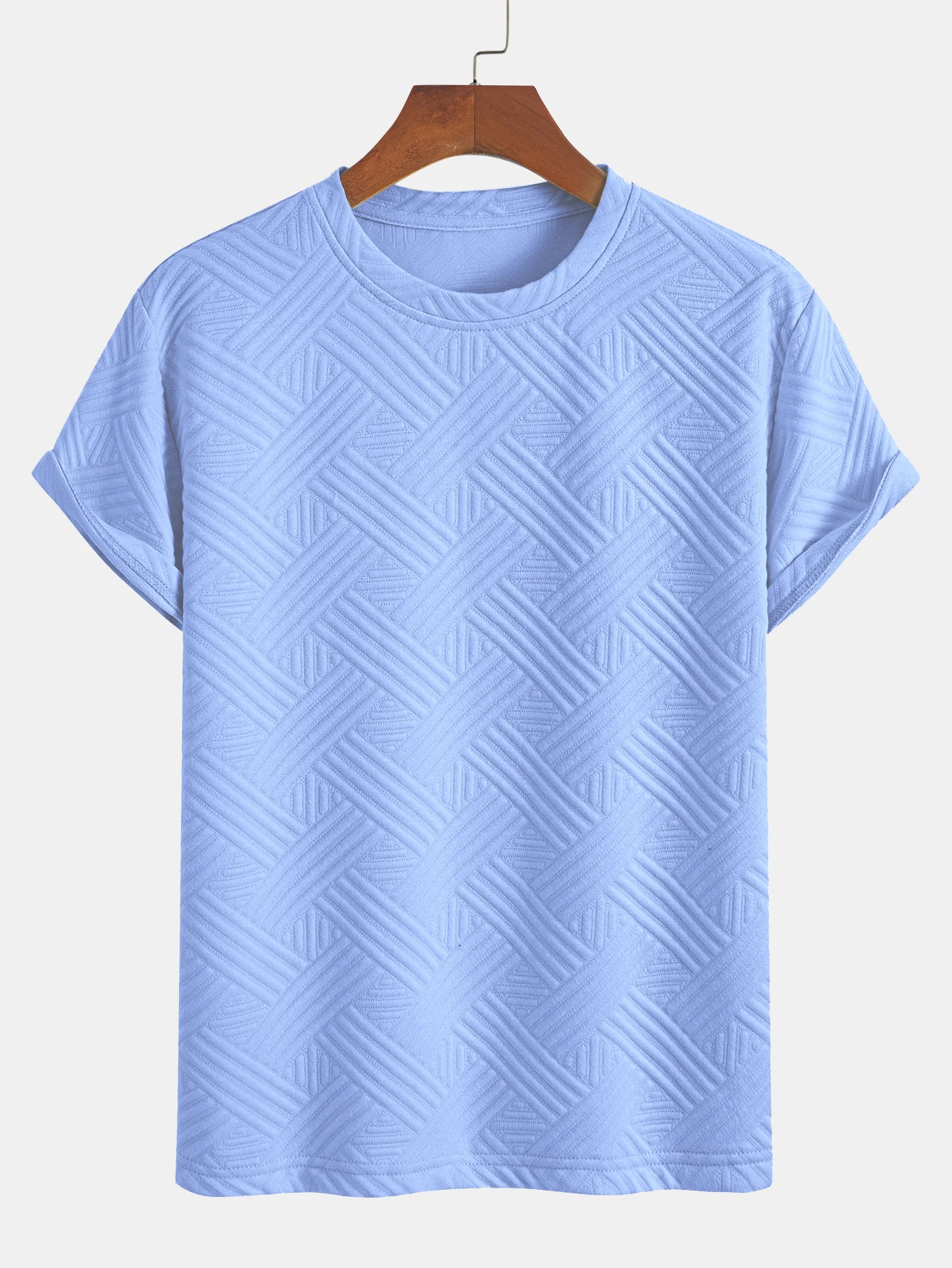 Gestreiftes Jacquard-T-Shirt & Shorts-Set - Image 9