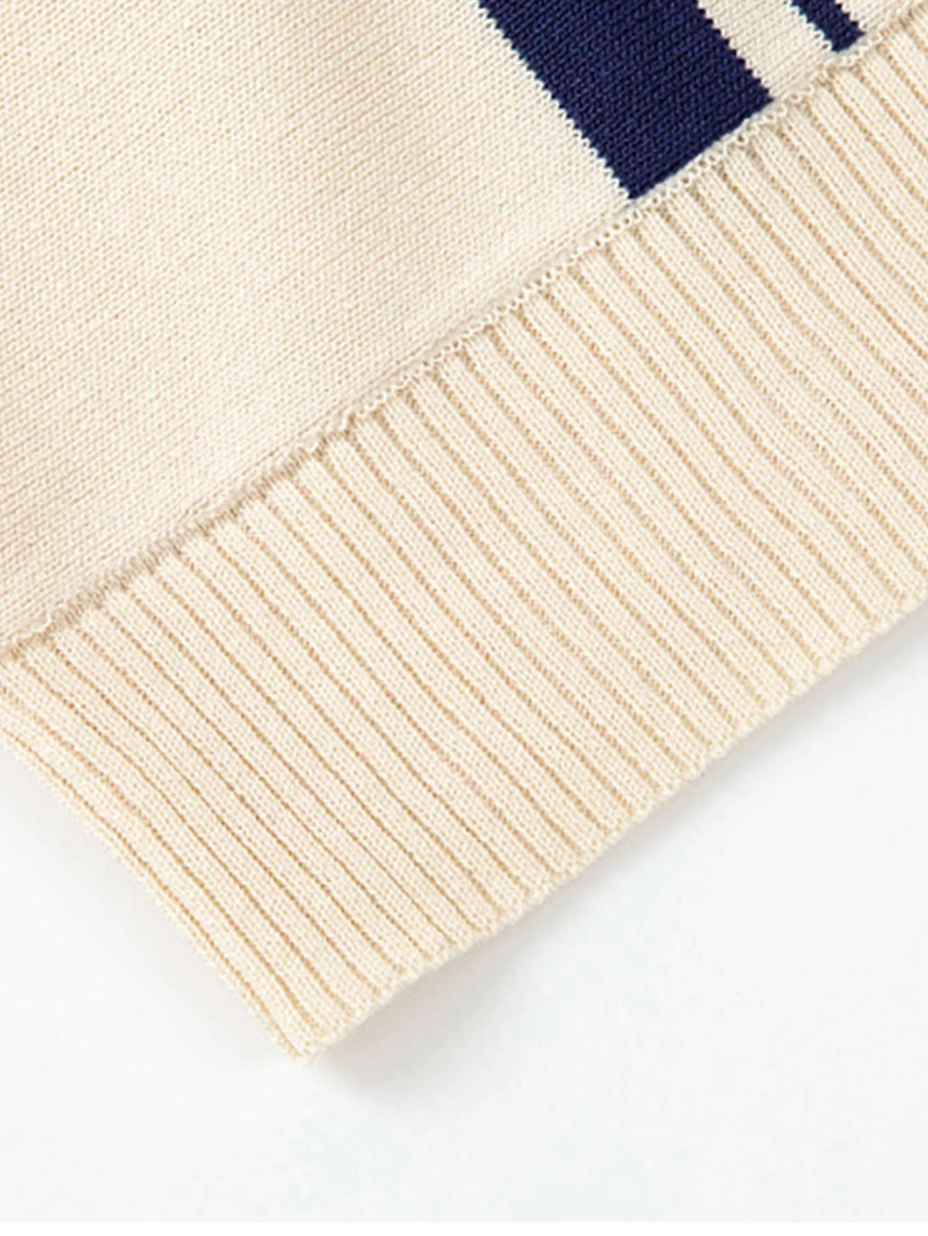 Gestreifter Johnny-Kragen-Pullover-Polo - Image 4