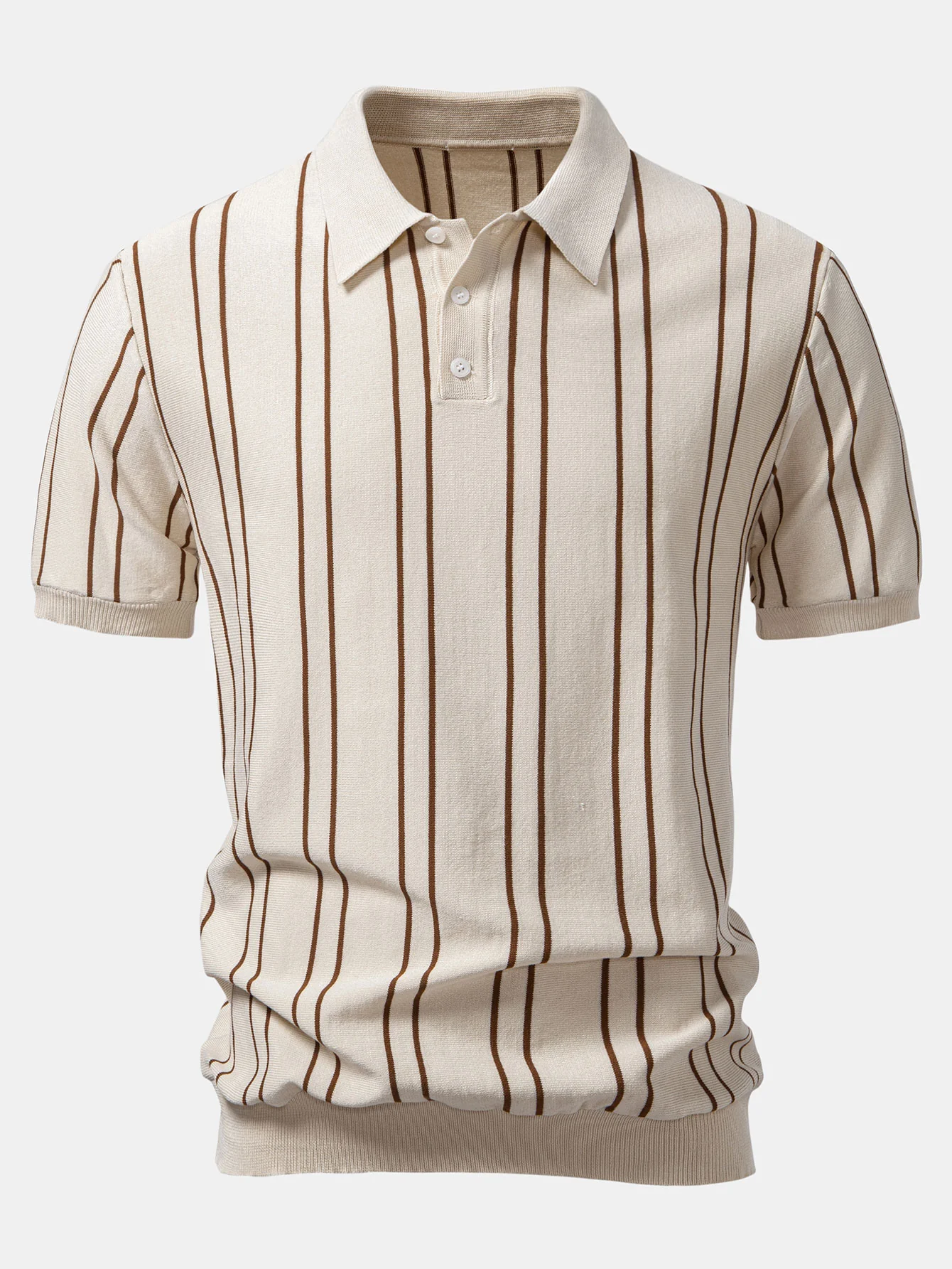 Gestreiftes Strick-Poloshirt & Schlanke, zulaufende Hose - Image 7