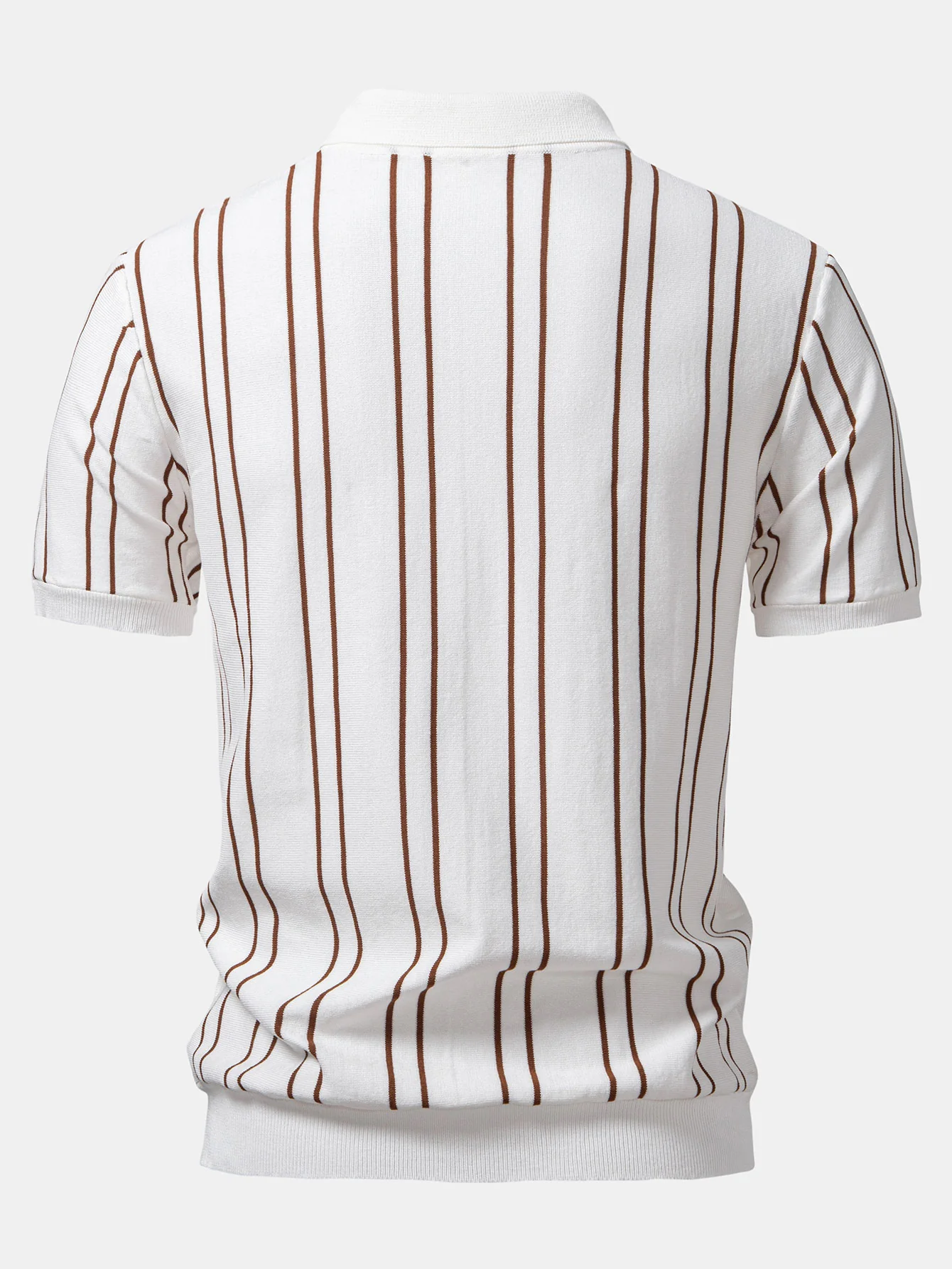 Gestreiftes Strick-Poloshirt & Schlanke, zulaufende Hose - Image 10