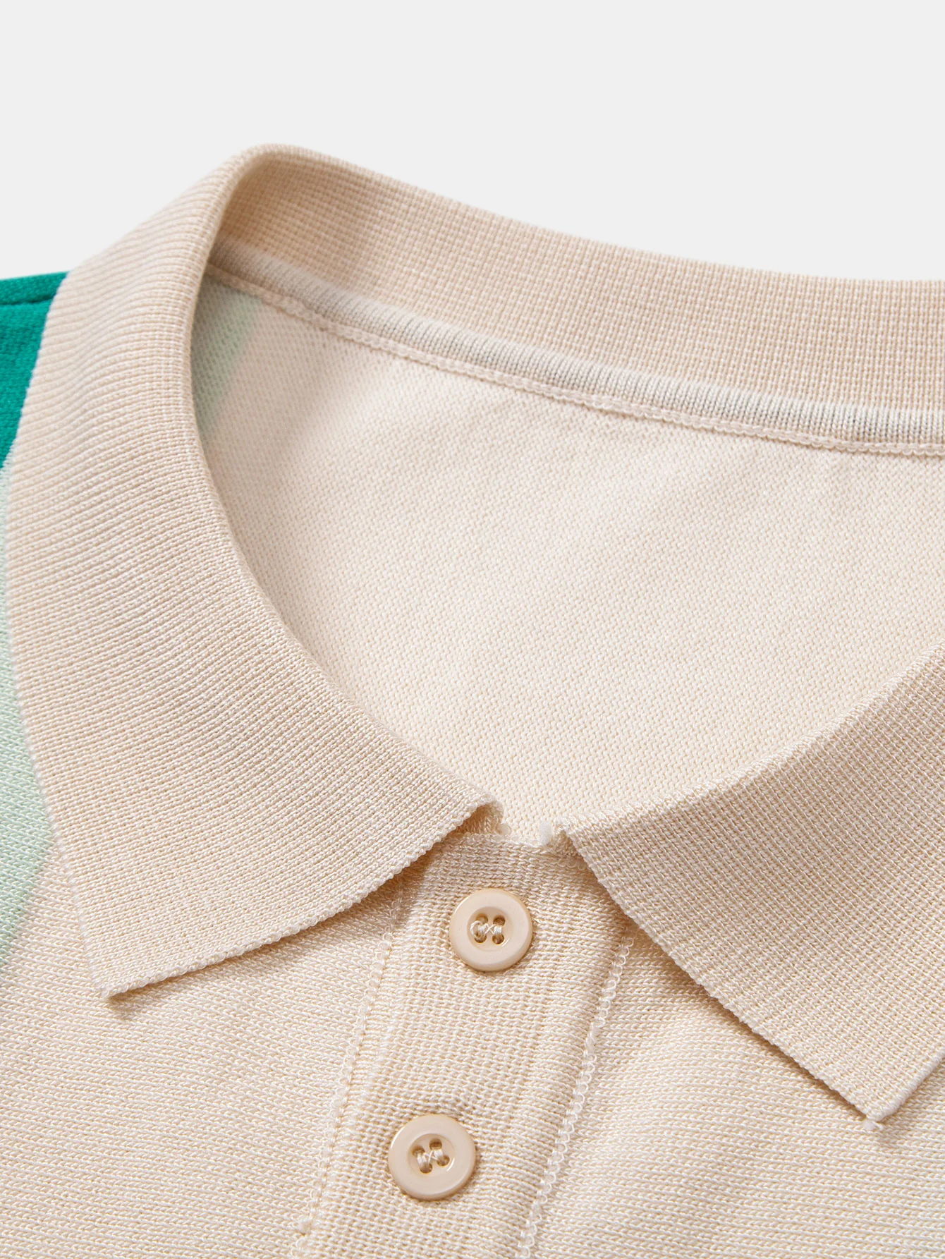 Gestreiftes gestricktes Poloshirts-Shirt - Image 5