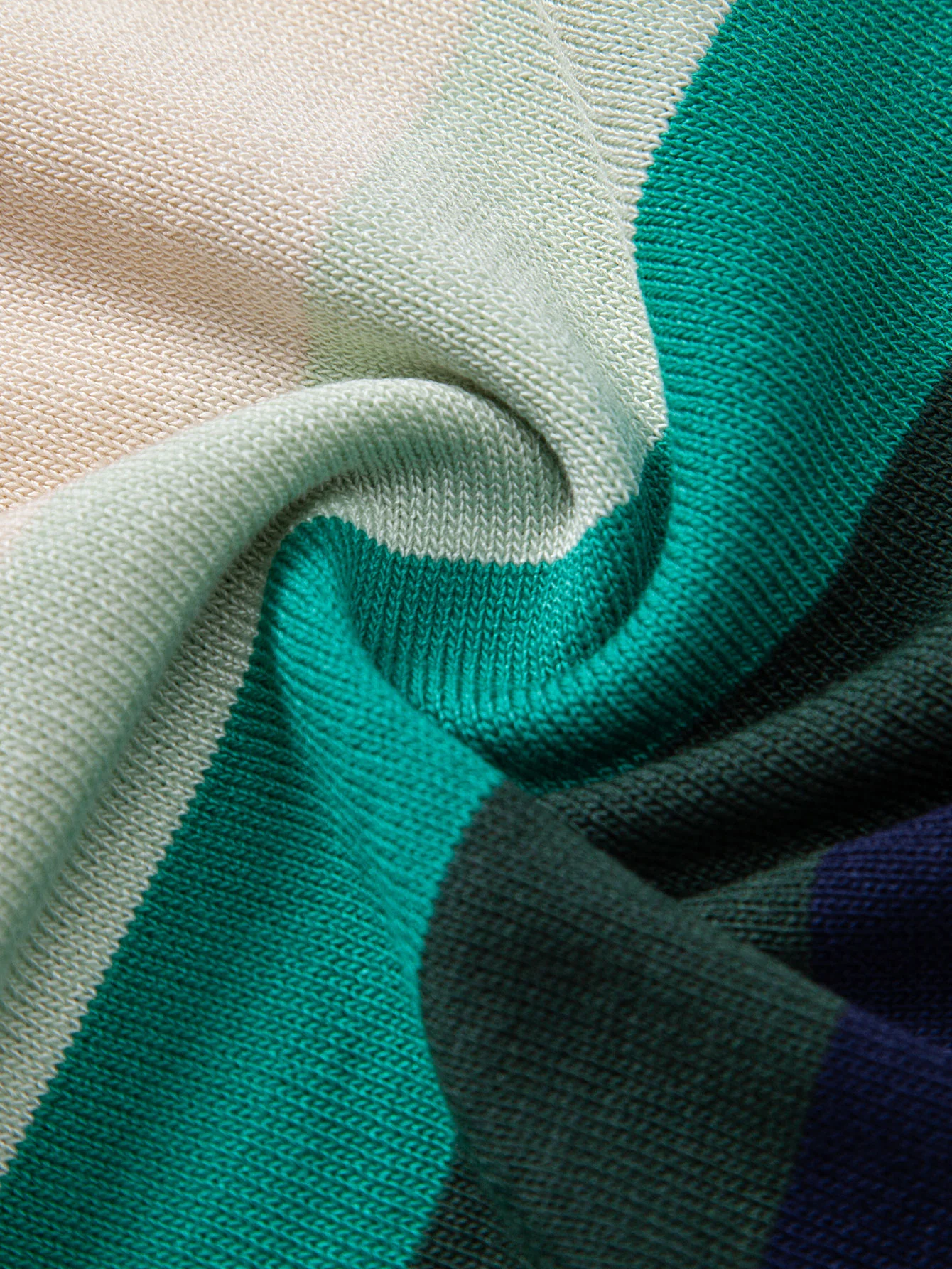 Gestreiftes gestricktes Poloshirts-Shirt - Image 7