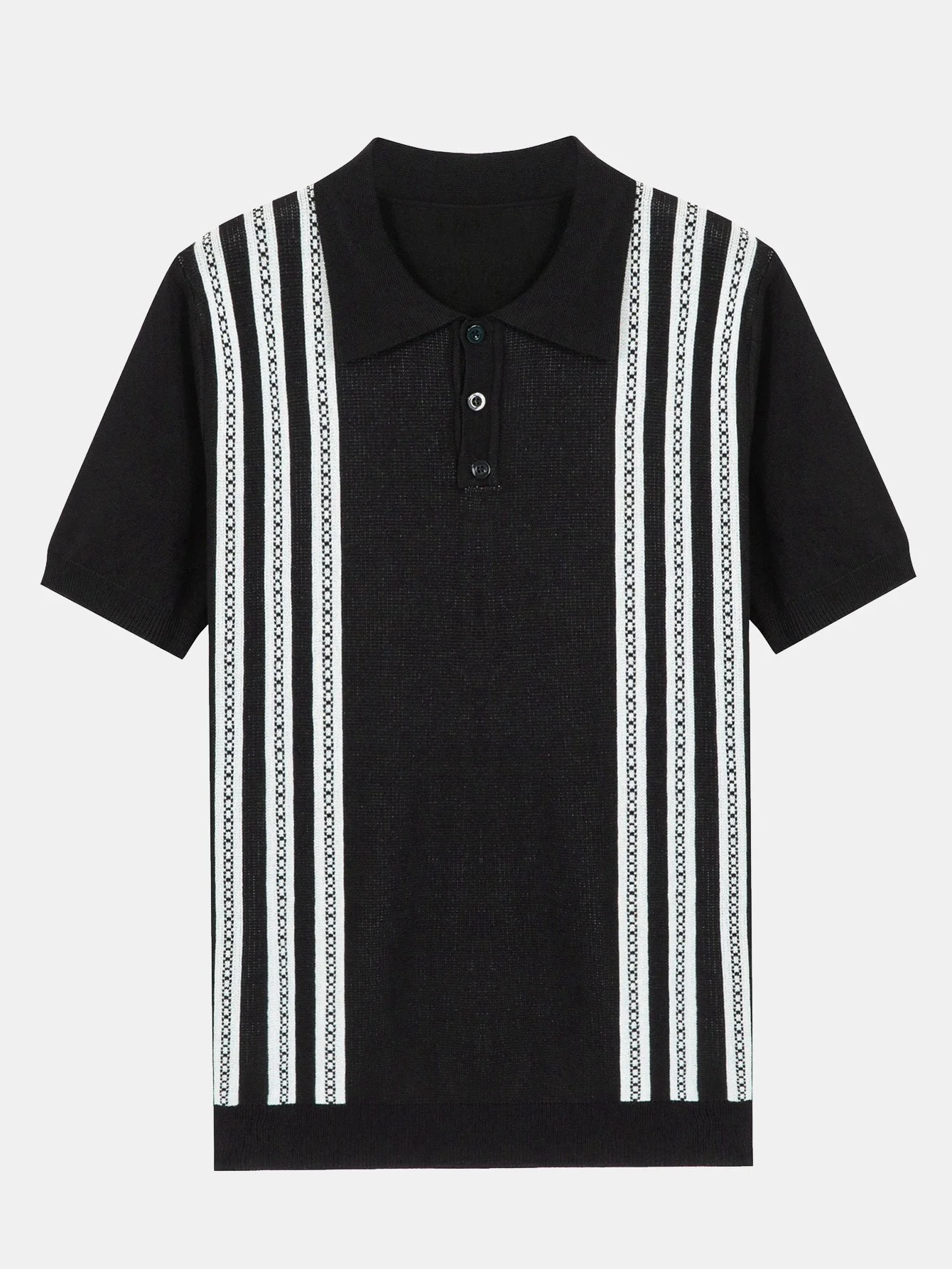 Gestreiftes Kurzarm-Pullover-Polo - Image 2