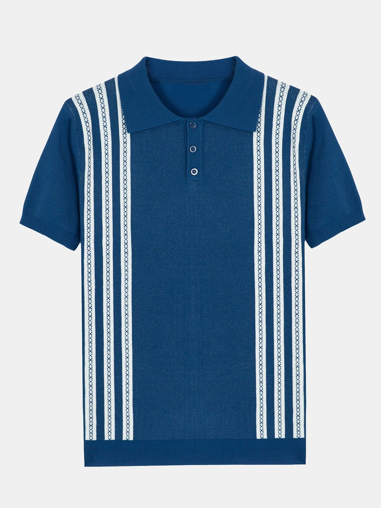 Gestreiftes Kurzarm-Pullover-Polo - Image 3
