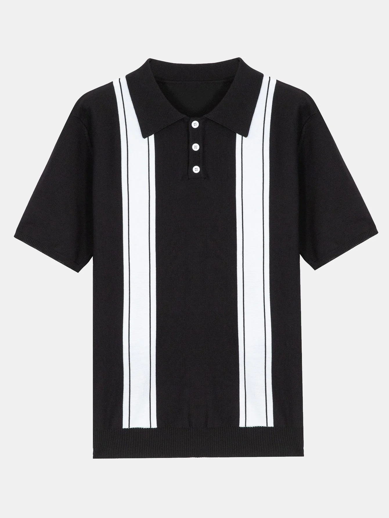 Gestreiftes Kurzarm-Pullover-Polo - Image 3