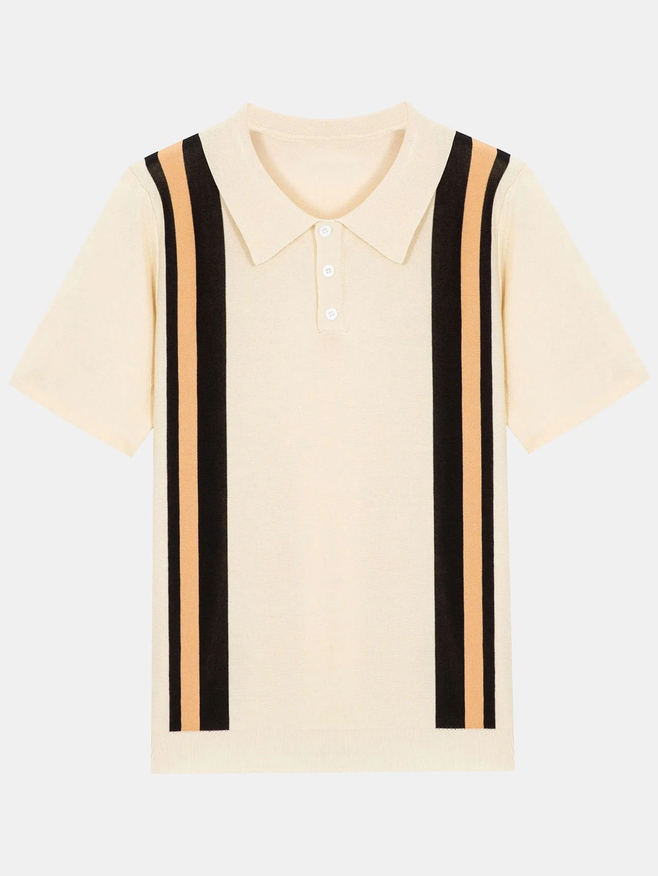 Gestreifter Sweater-Polo
