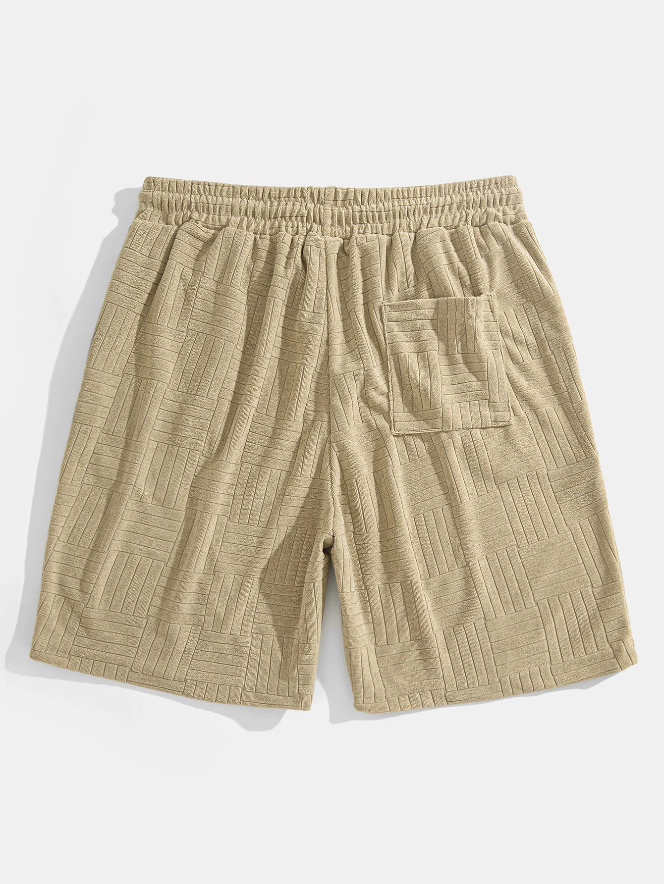 Gestreifter Frottee-Textur Bogen Saum T-Shirt & Shorts - Image 12