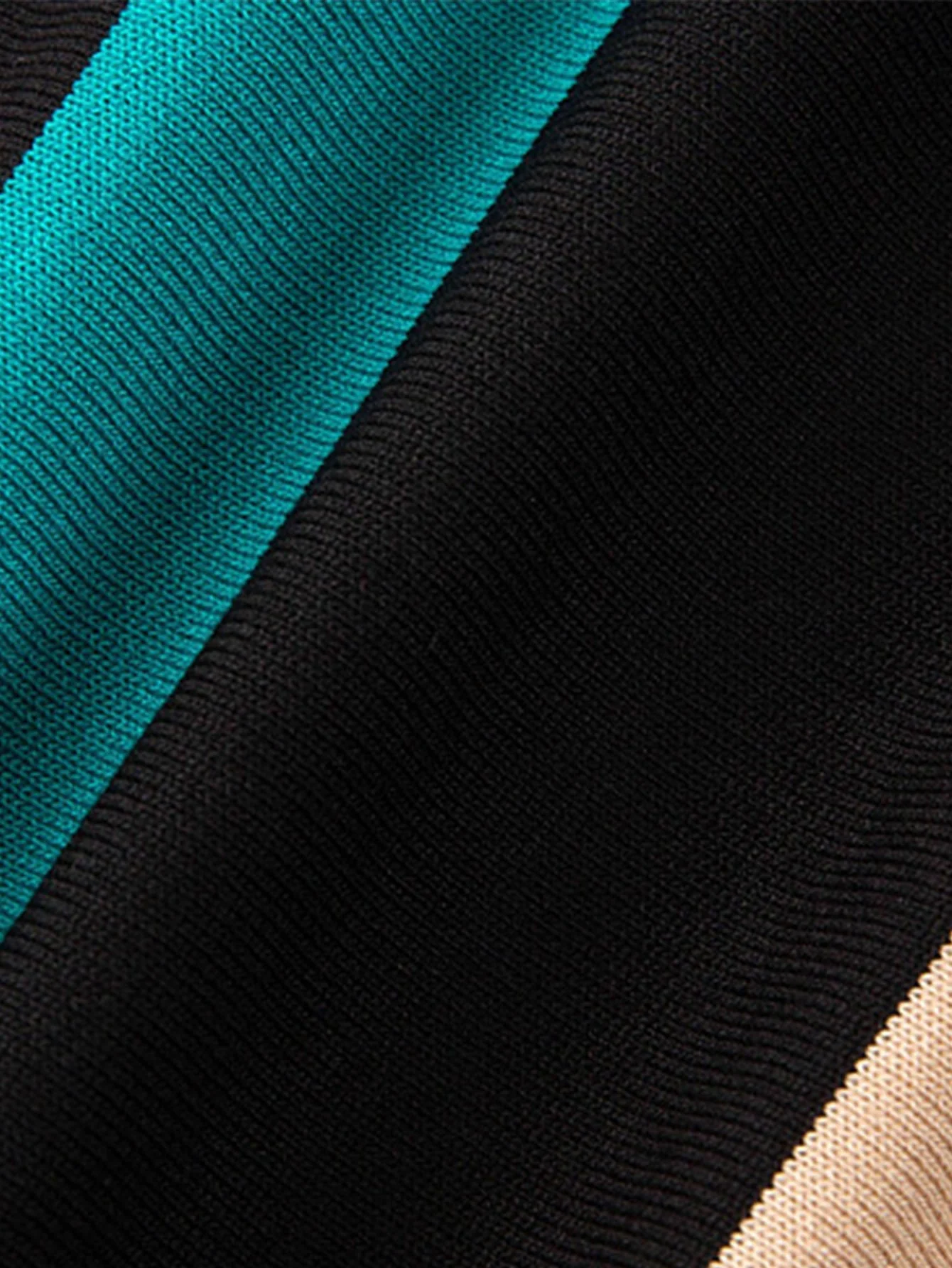 Gestreifter Zip-Pullover Polo - Image 6