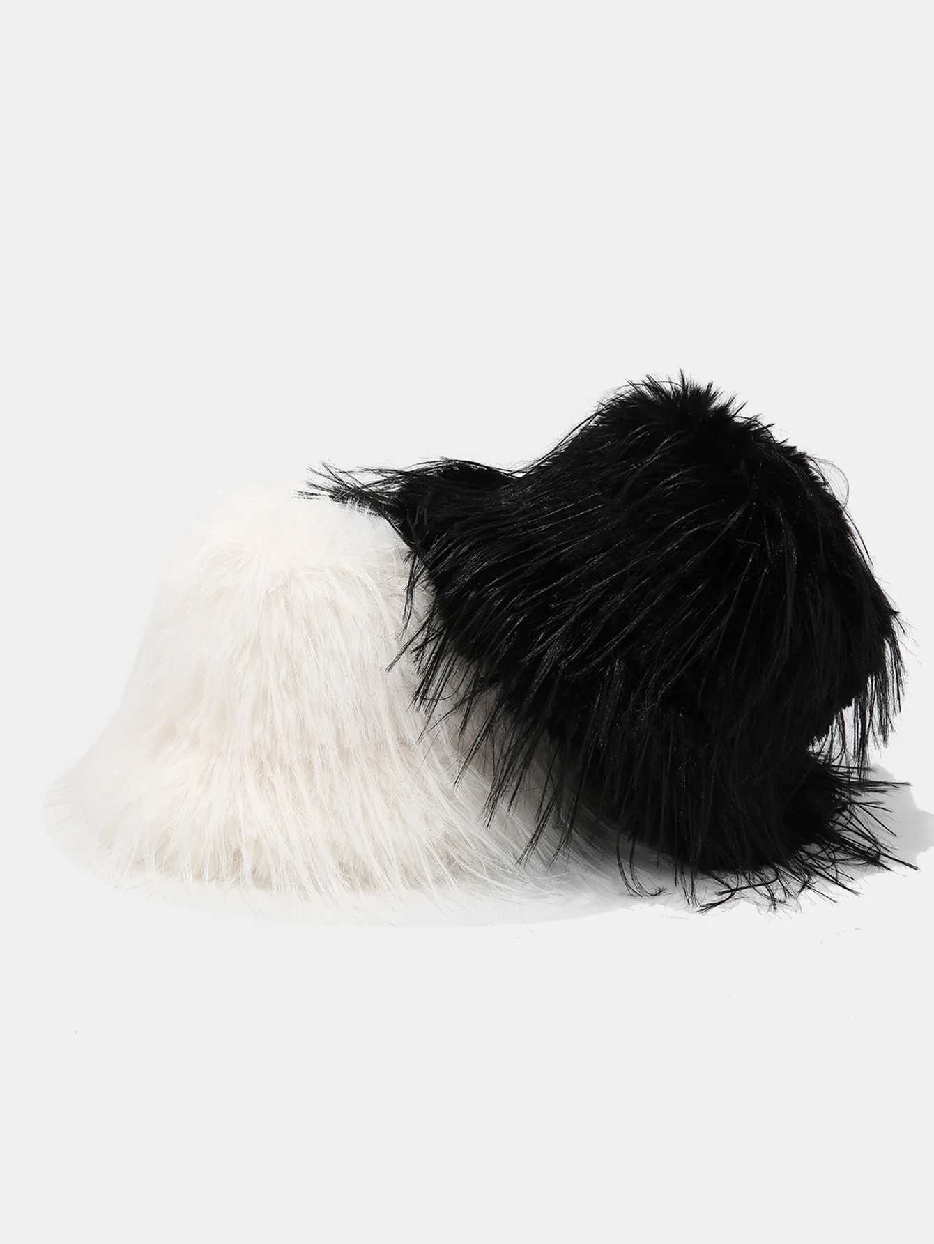 Stylish Fluffy Faux Fur Warm Fisherman Hat - Image 4