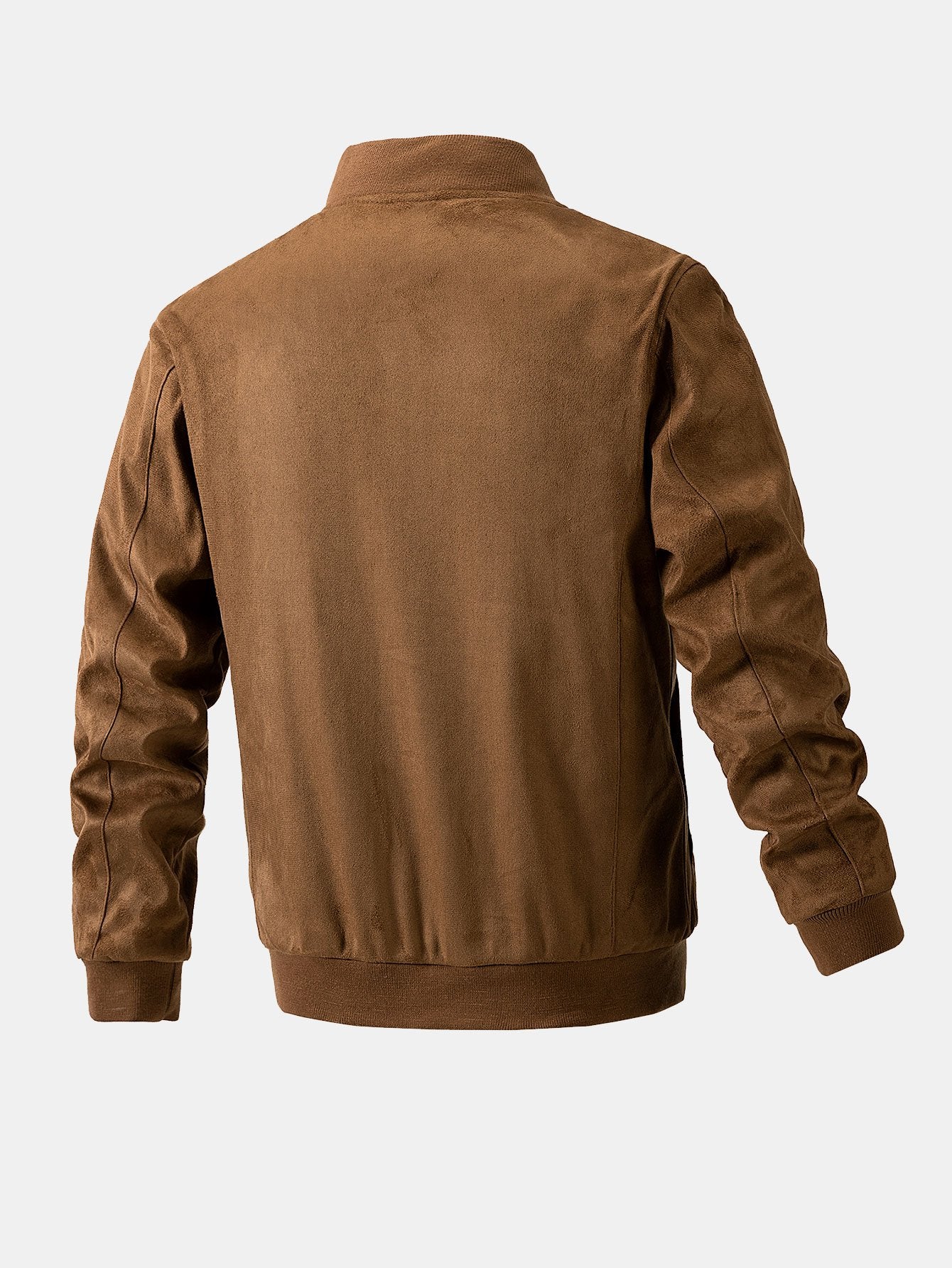 Wildleder-Bomberjacke mit gestepptem Futter - Image 5