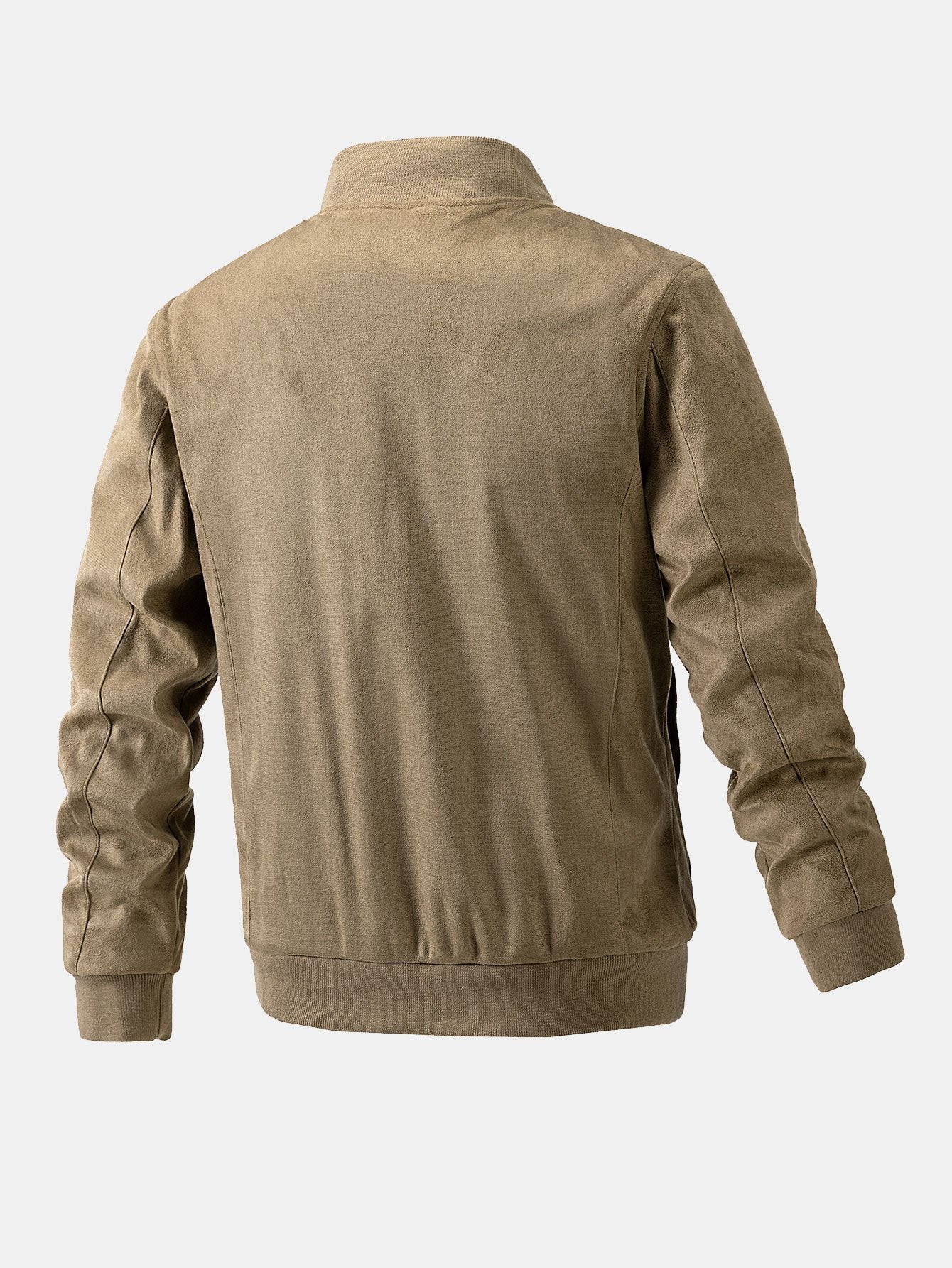 Wildleder-Bomberjacke mit gestepptem Futter - Image 6