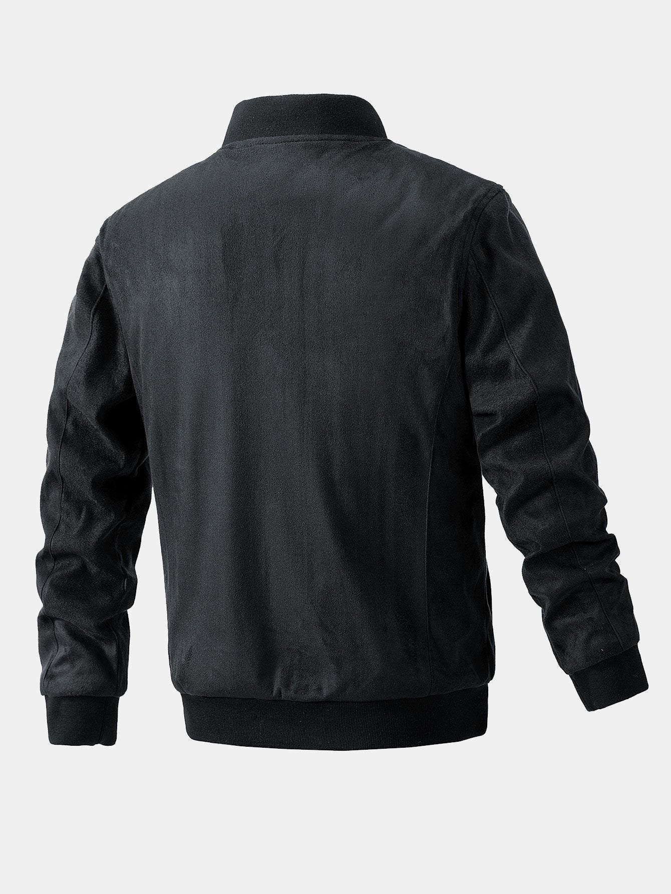 Wildleder-Bomberjacke mit gestepptem Futter - Image 7
