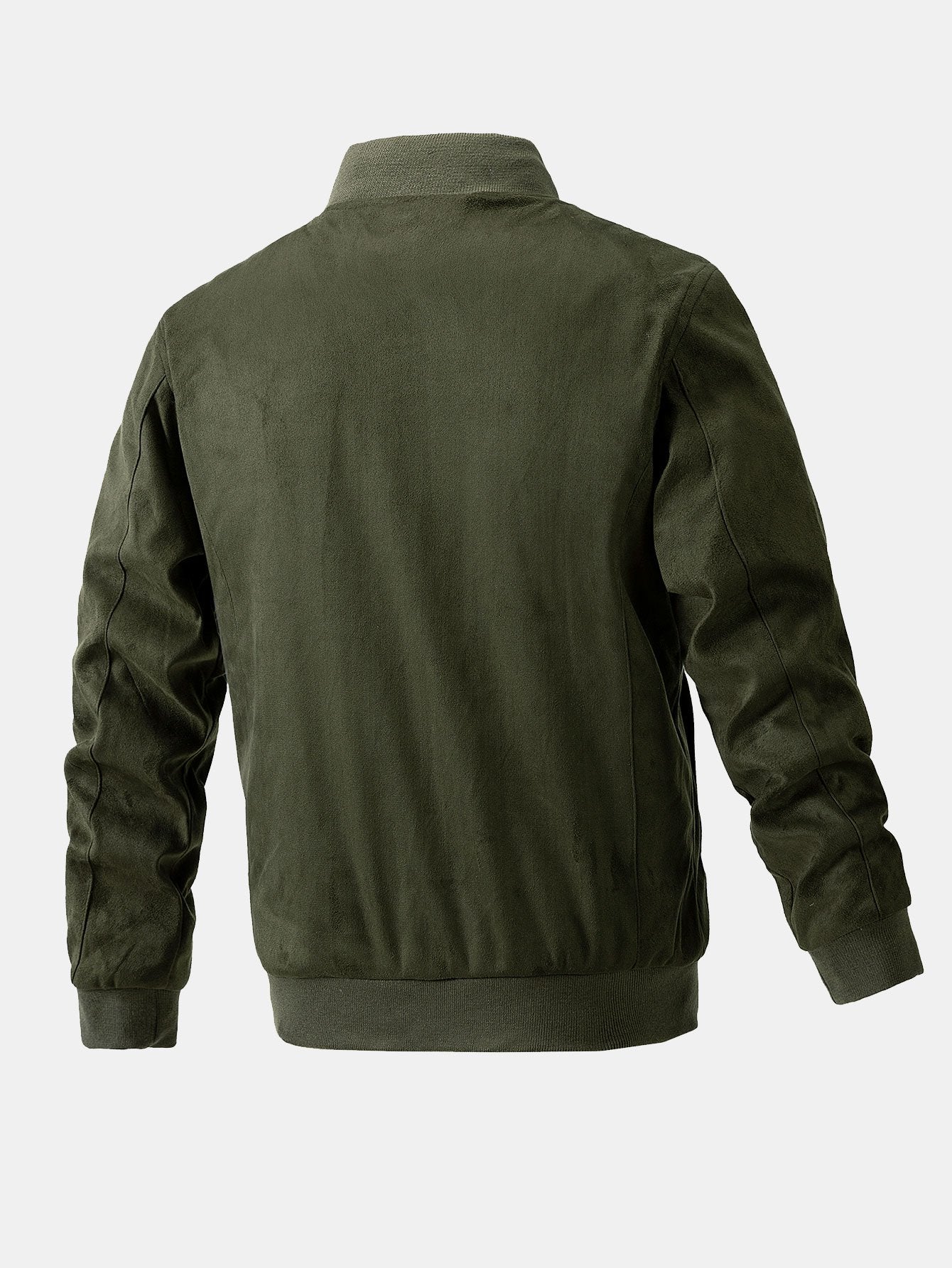 Wildleder-Bomberjacke mit gestepptem Futter - Image 8