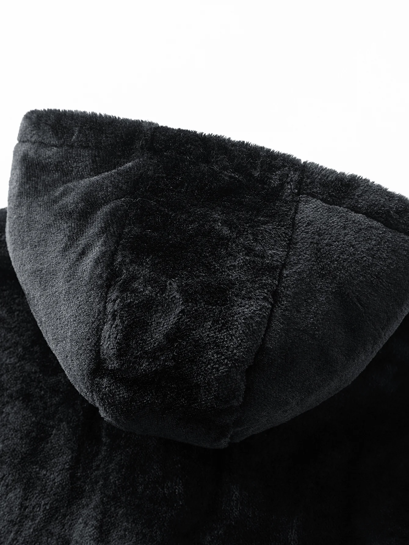 Relax Fit Suede Teddy Zipper Reversible Hooded Coat - Image 13