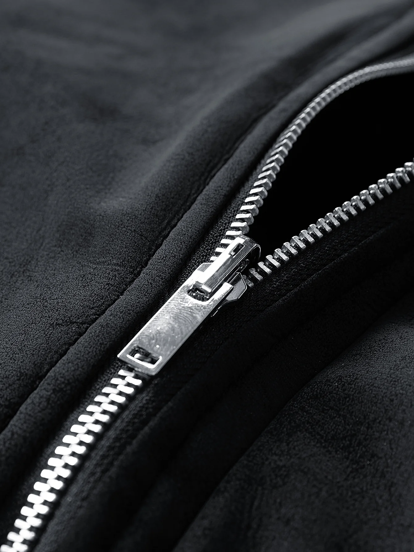 Relax Fit Suede Teddy Zipper Reversible Hooded Coat - Image 16