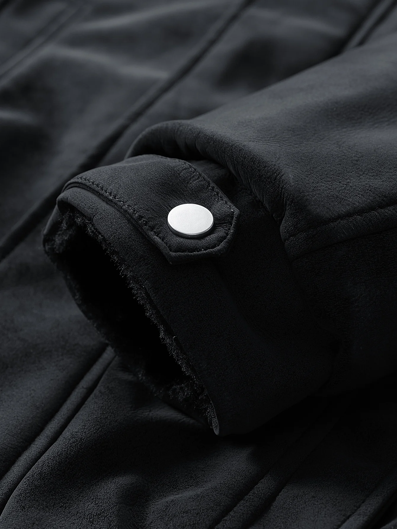 Relax Fit Suede Teddy Zipper Reversible Hooded Coat - Image 17