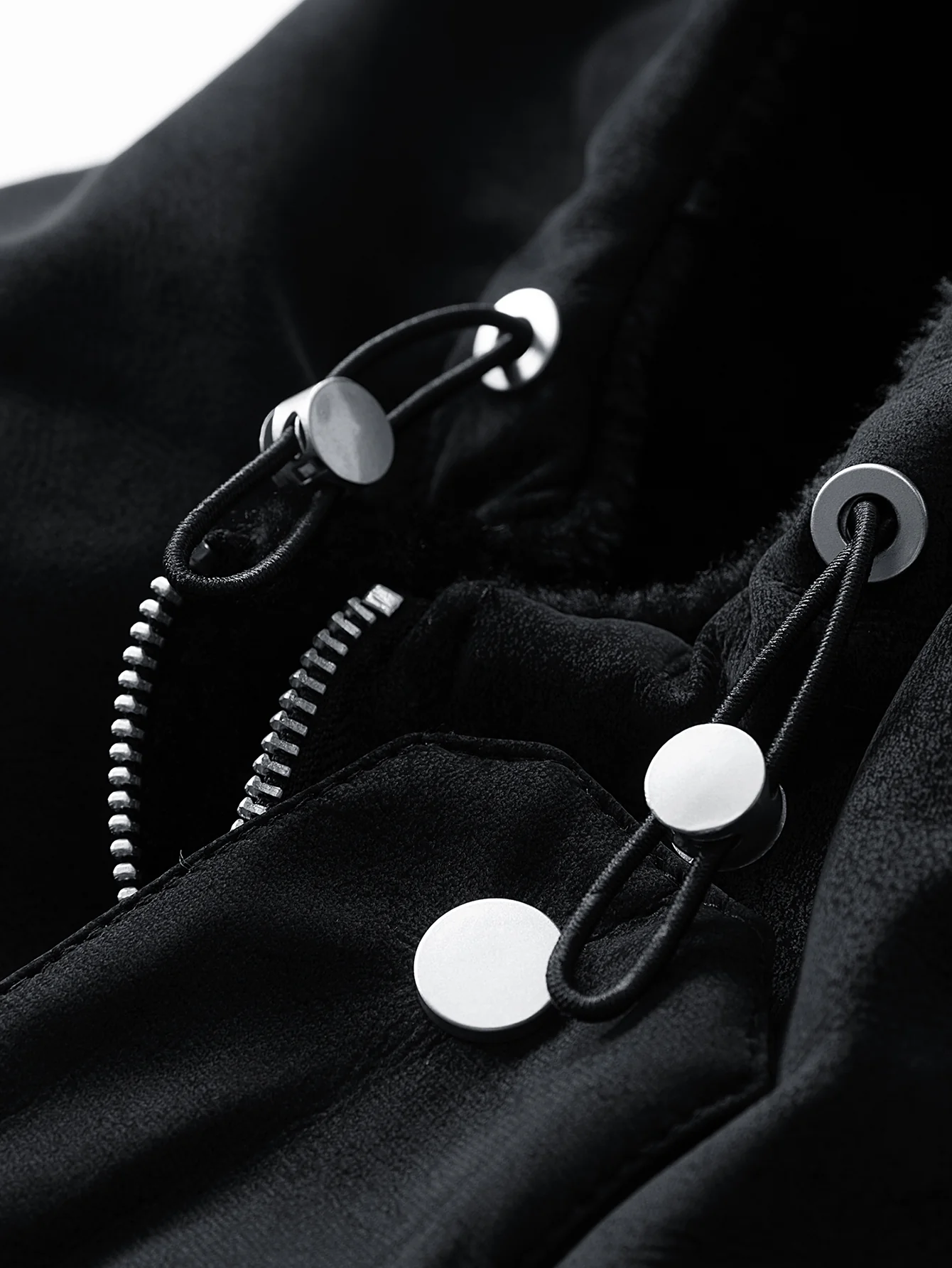 Relax Fit Suede Teddy Zipper Reversible Hooded Coat - Image 19