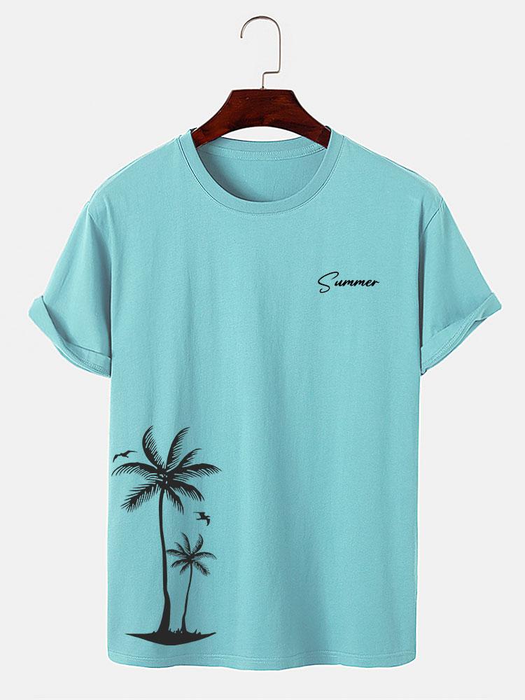 Sommer Palmenbaum Druck T-Shirt - Image 10