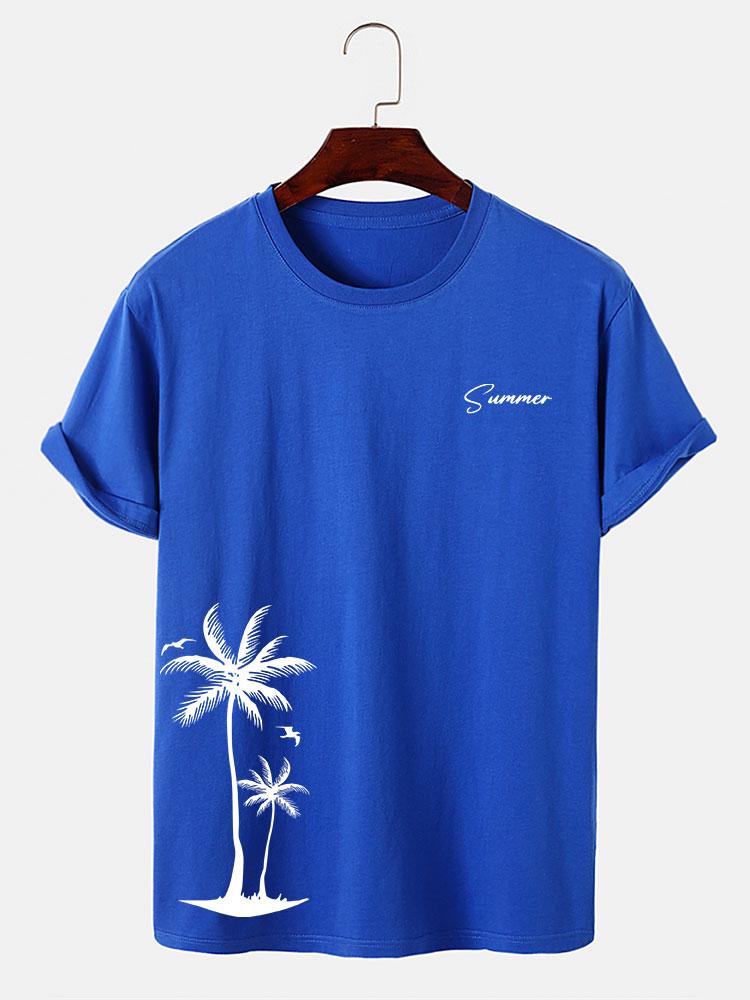 Sommer Palmenbaum Druck T-Shirt - Image 12