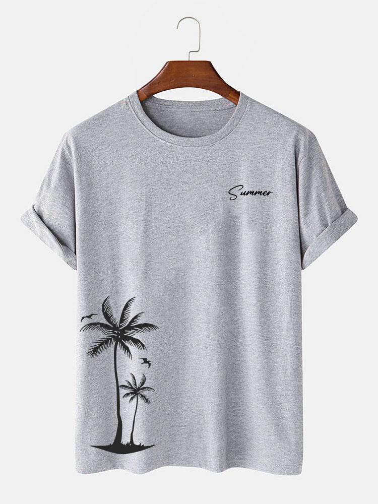 Sommer Palmenbaum Druck T-Shirt - Image 5