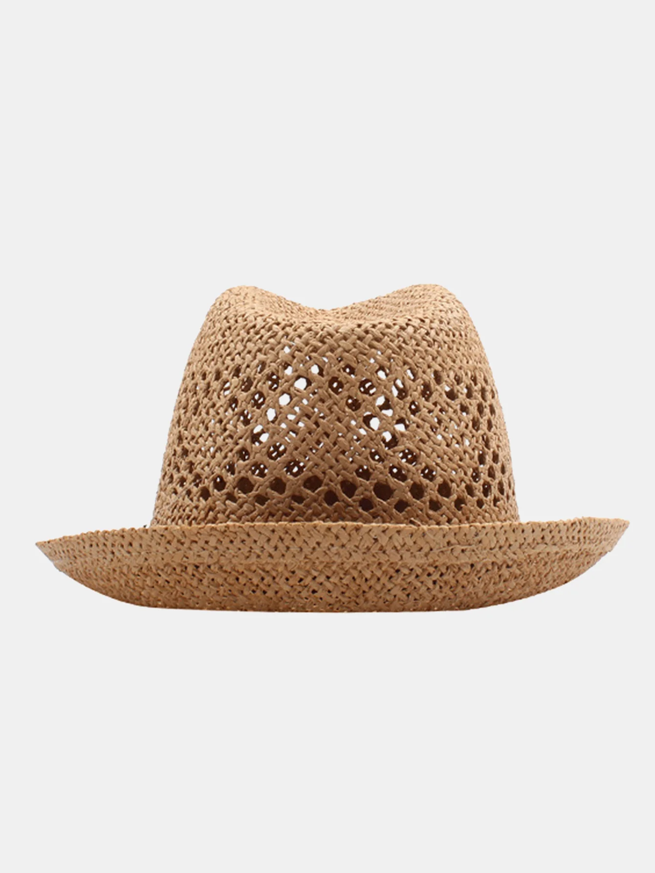 Sommer Vielseitiger Lässiger Paar Hohler Britischer Stil Strohhut - Image 6