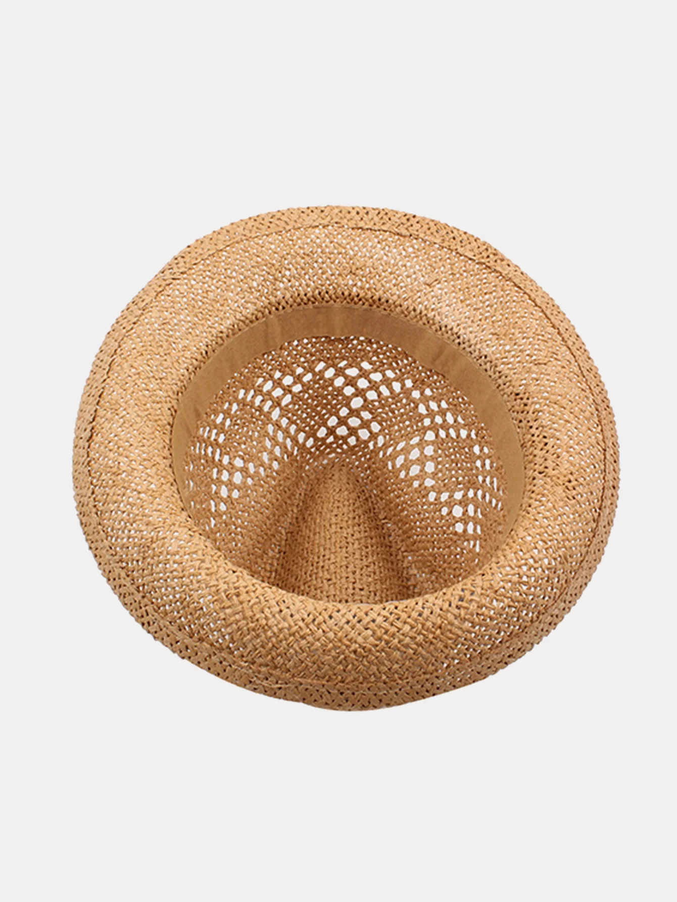Sommer Vielseitiger Lässiger Paar Hohler Britischer Stil Strohhut - Image 7