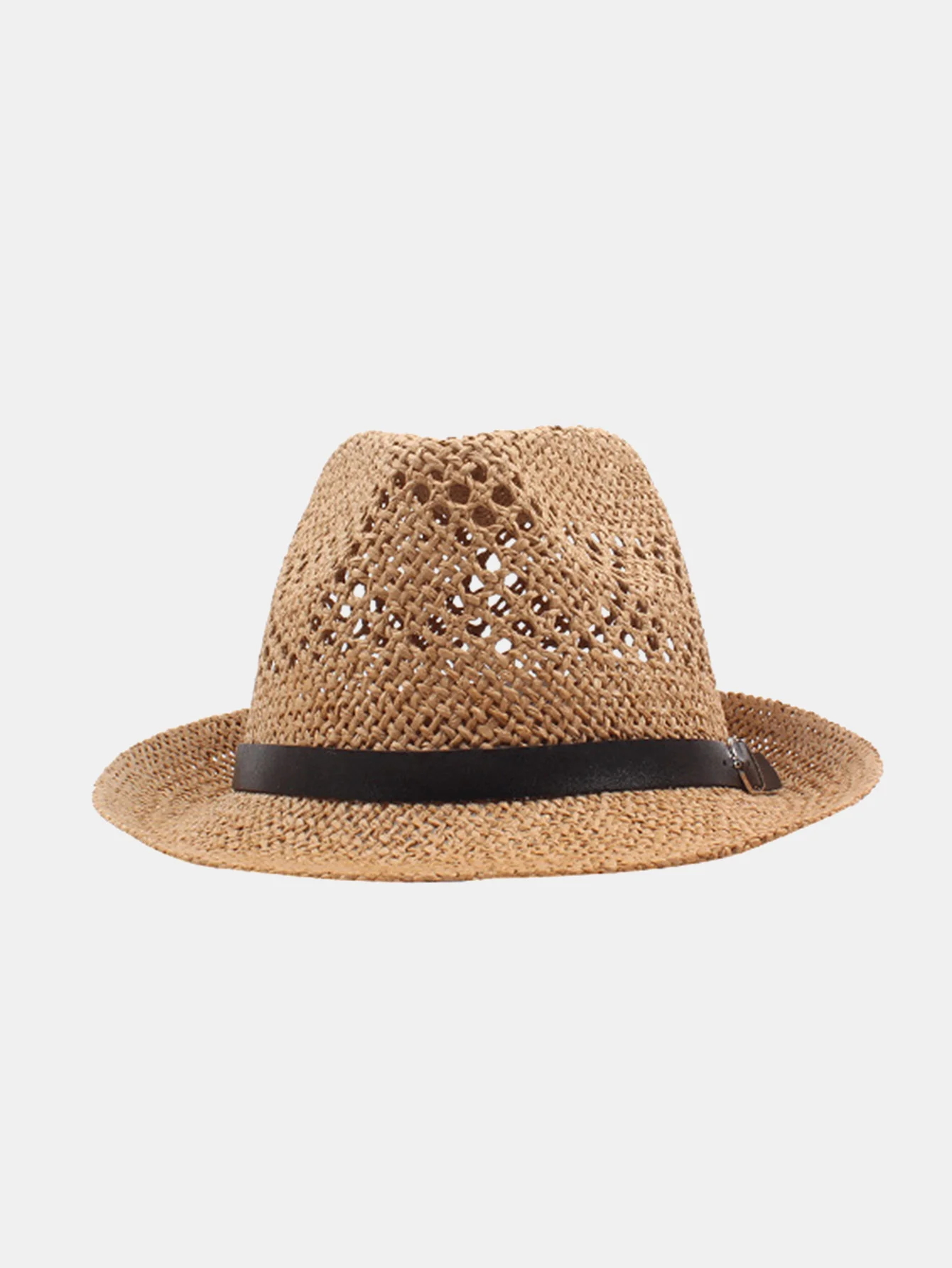 Sommer Vielseitiger Lässiger Paar Hohler Britischer Stil Strohhut - Image 8