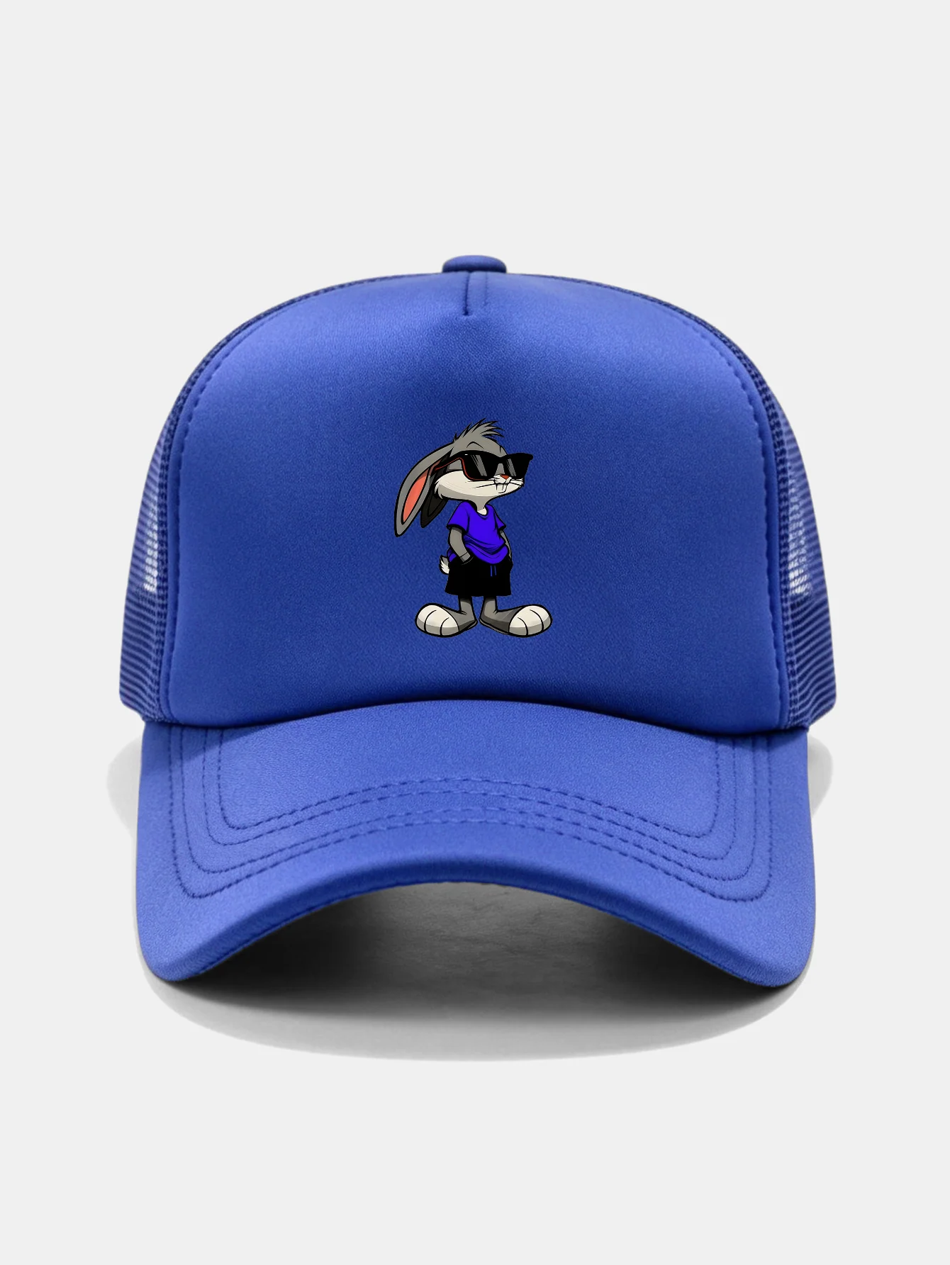Sunglasses Rabbit Print Mesh Baseball Cap