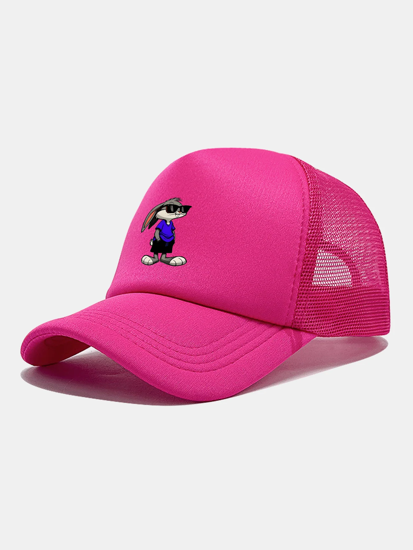 Sunglasses Rabbit Print Mesh Baseball Cap - Image 14
