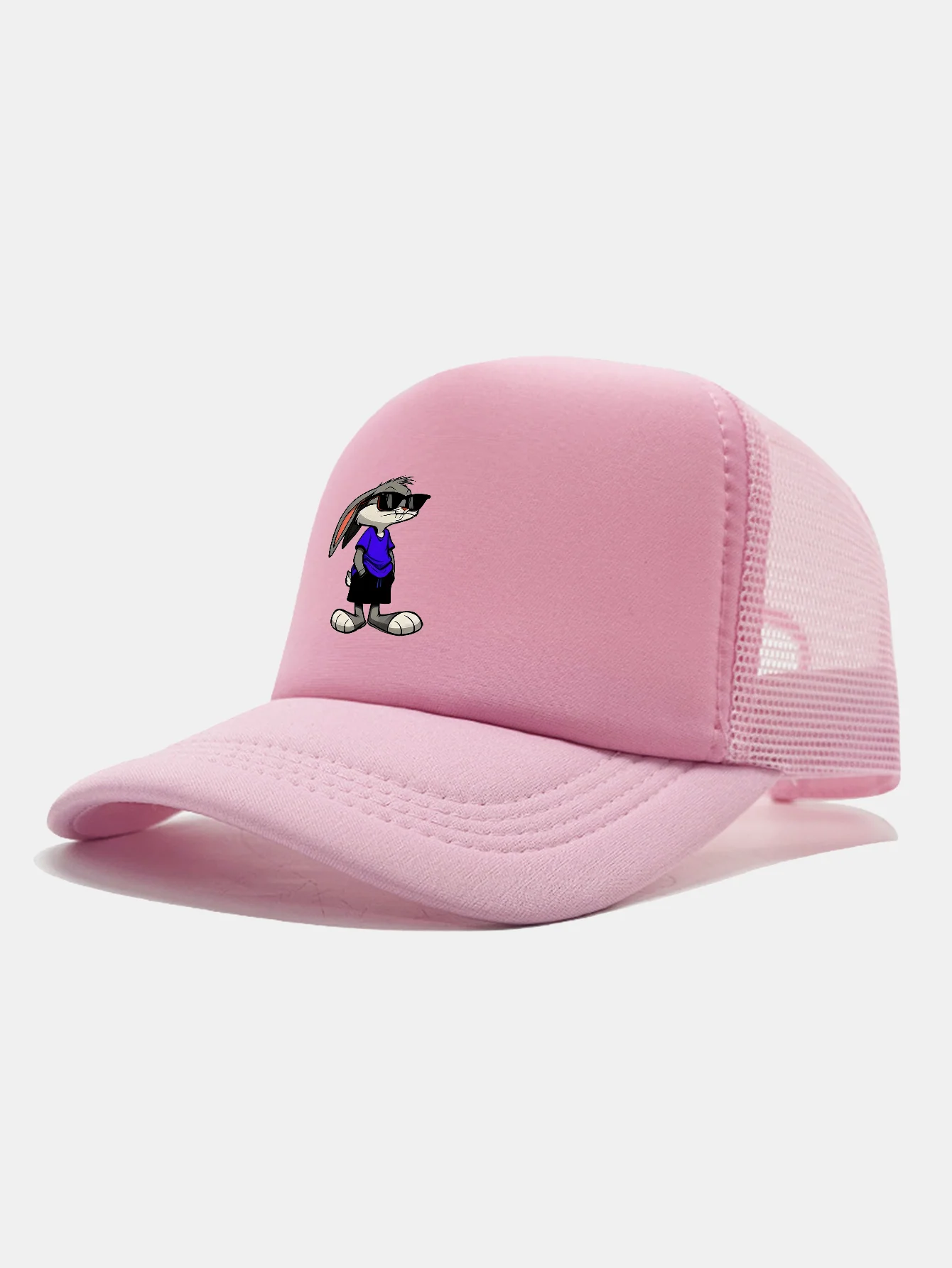 Sunglasses Rabbit Print Mesh Baseball Cap - Image 16
