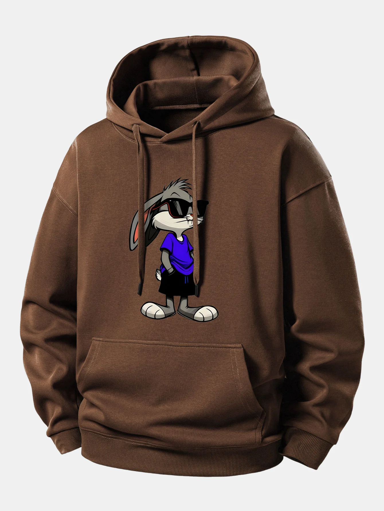 Sunglasses Rabbit Print Relax Fit Hoodie - Image 10