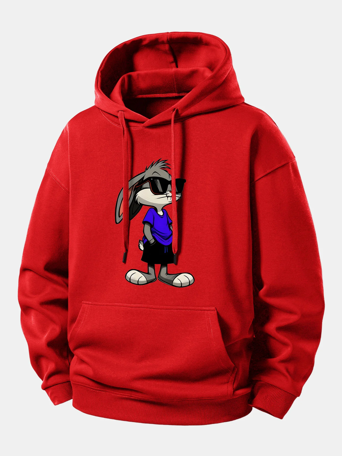 Sunglasses Rabbit Print Relax Fit Hoodie - Image 11