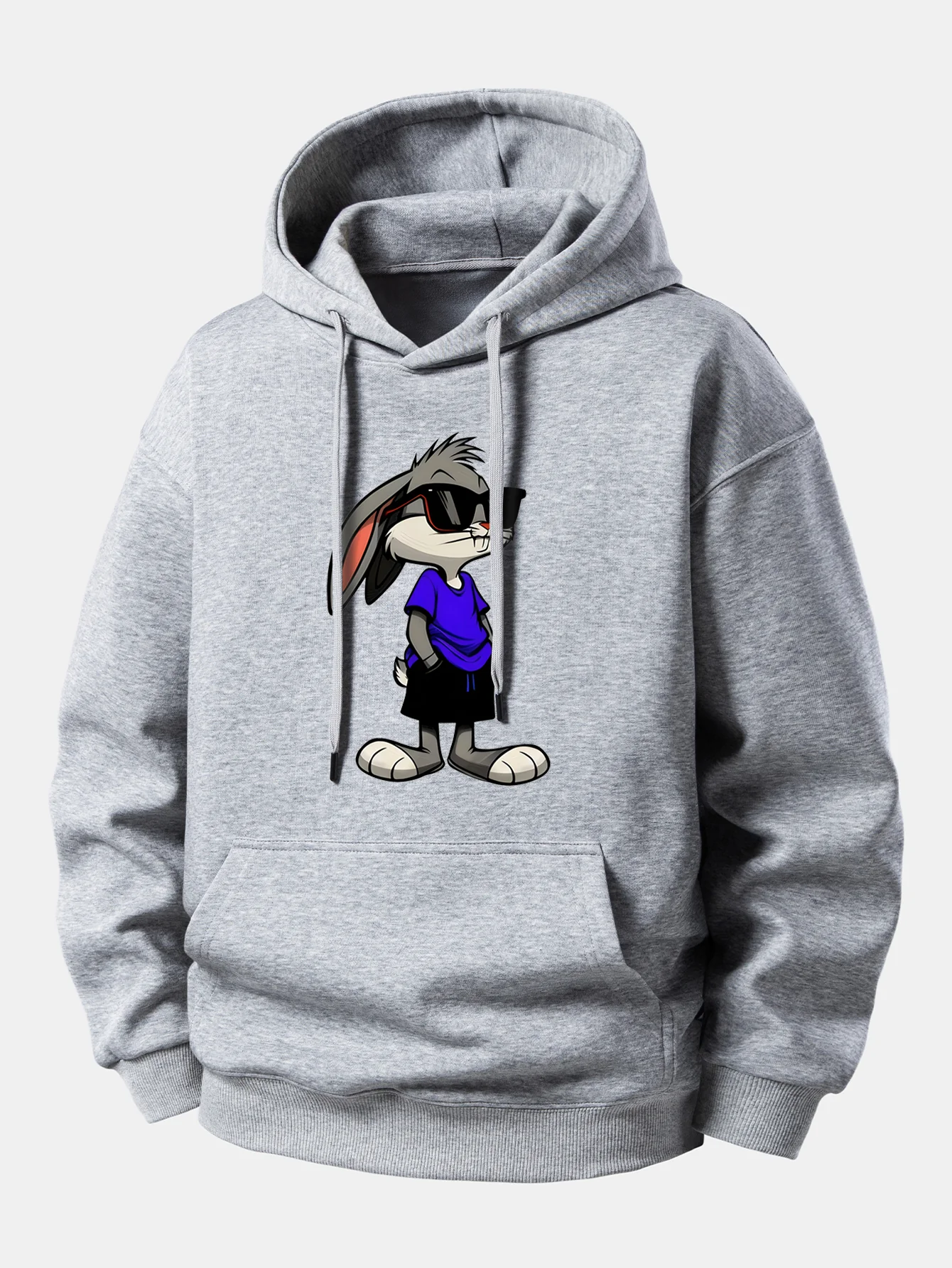Sunglasses Rabbit Print Relax Fit Hoodie - Image 7